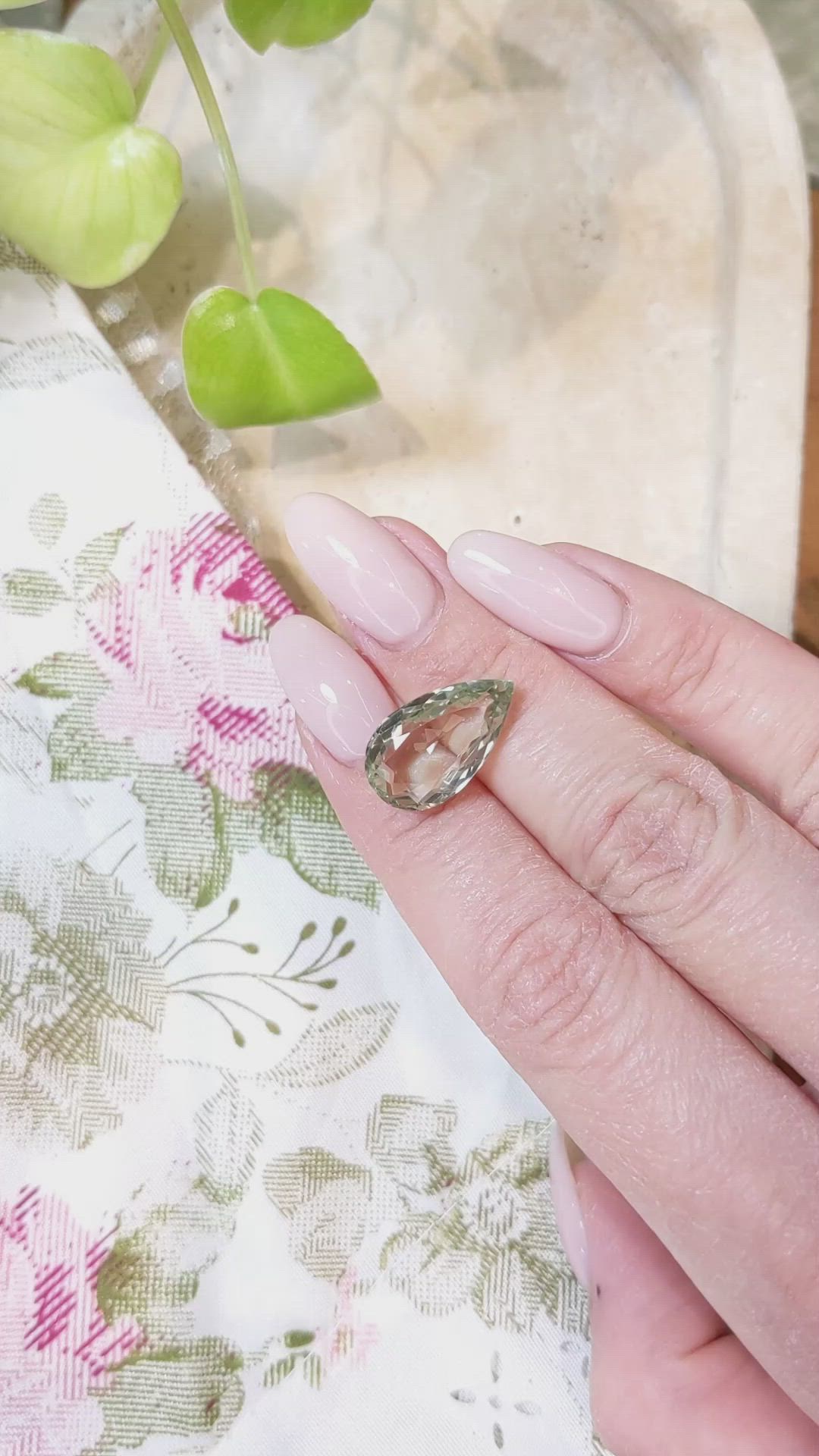 8.09 Ct. Prasiolite from Brazil Size Video