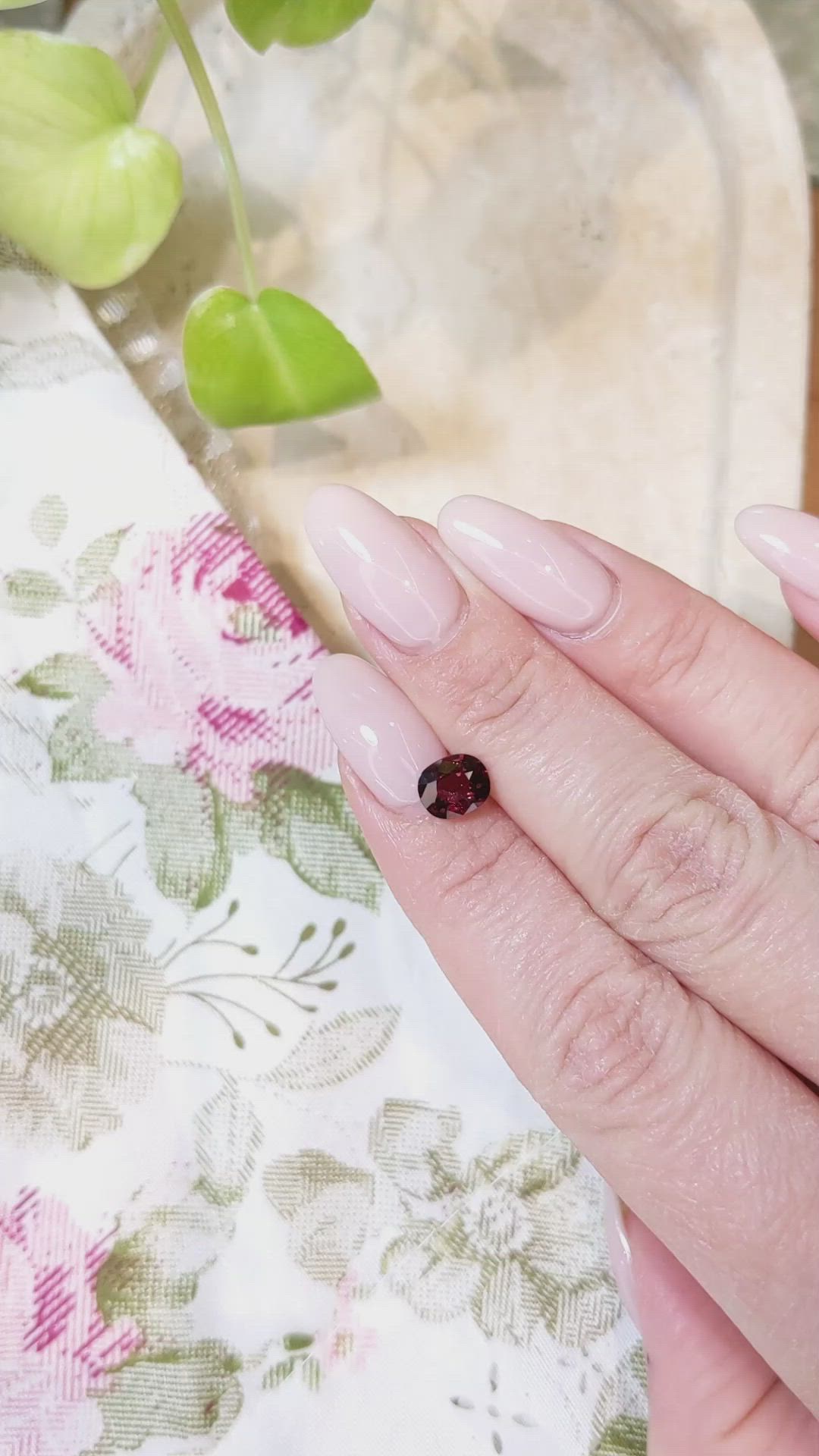 1.48 Ct. Red Spinel from Burma (Myanmar) Size Video