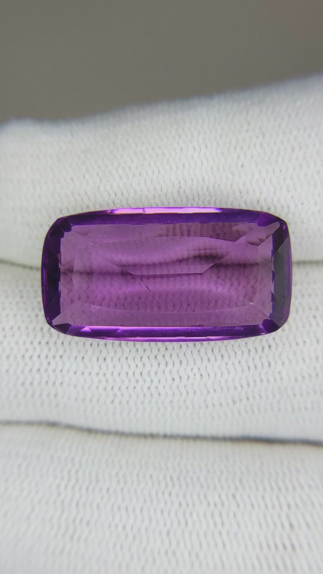 14.98 Ct. Amethyst from Brazil Size Video
