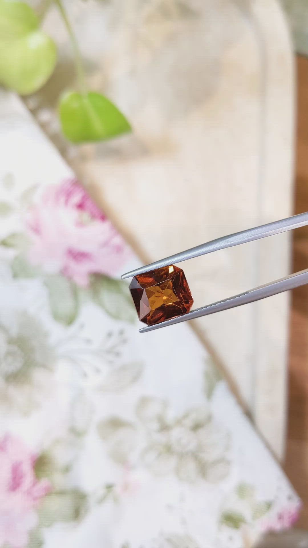 5.25 Ct. Hessonite Garnet from Madagascar Size Video