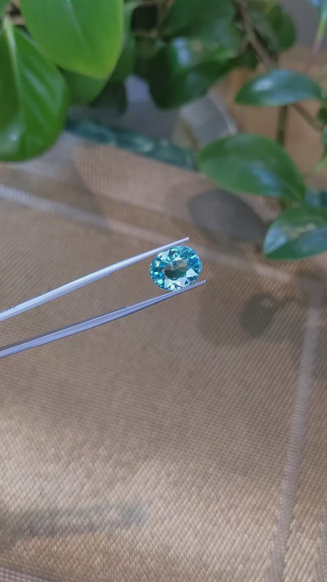 8.05 Ct. Zircon from Cambodia Size Video