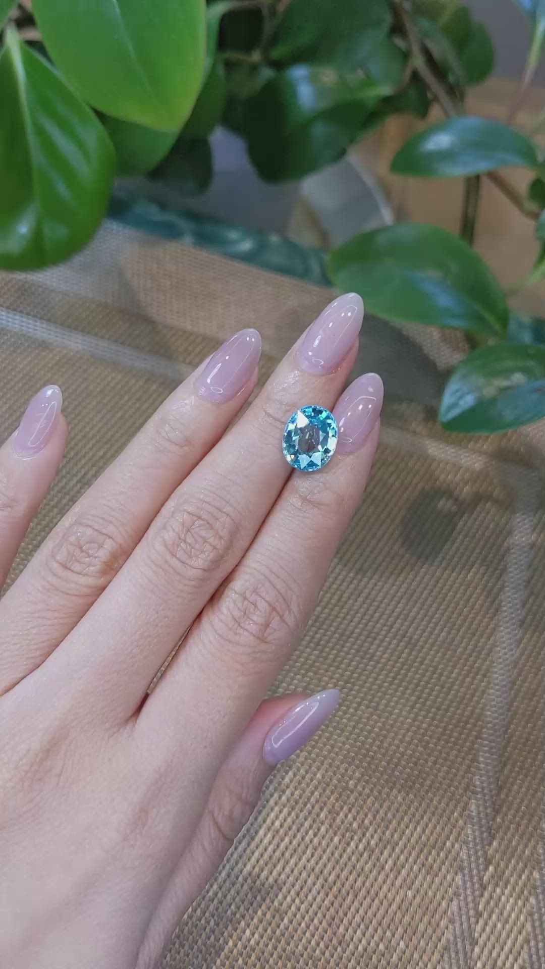 8.05 Ct. Zircon from Cambodia Size Video