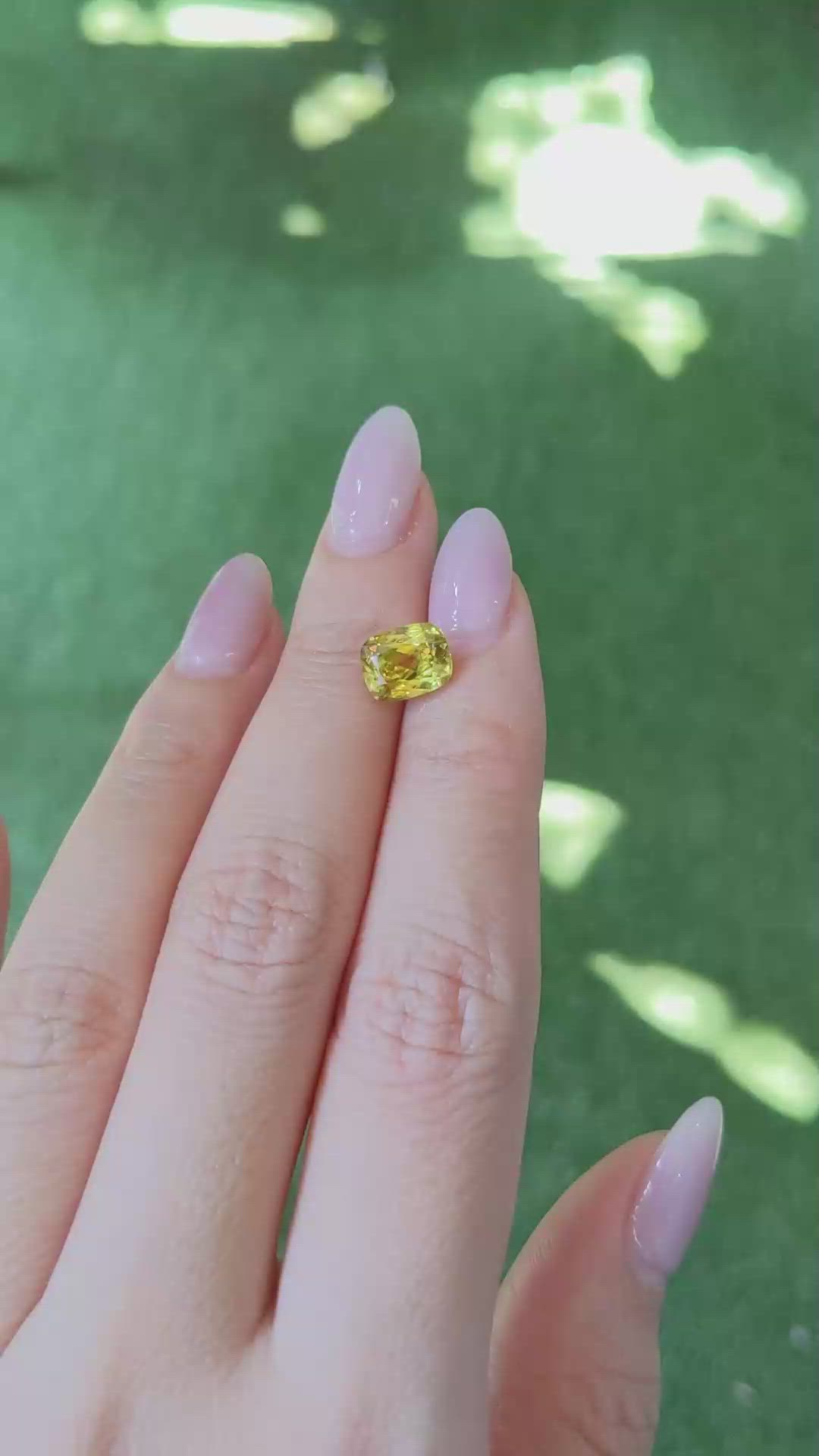 2.42 Ct. Sphene (Titanite) from Madagascar Size Video