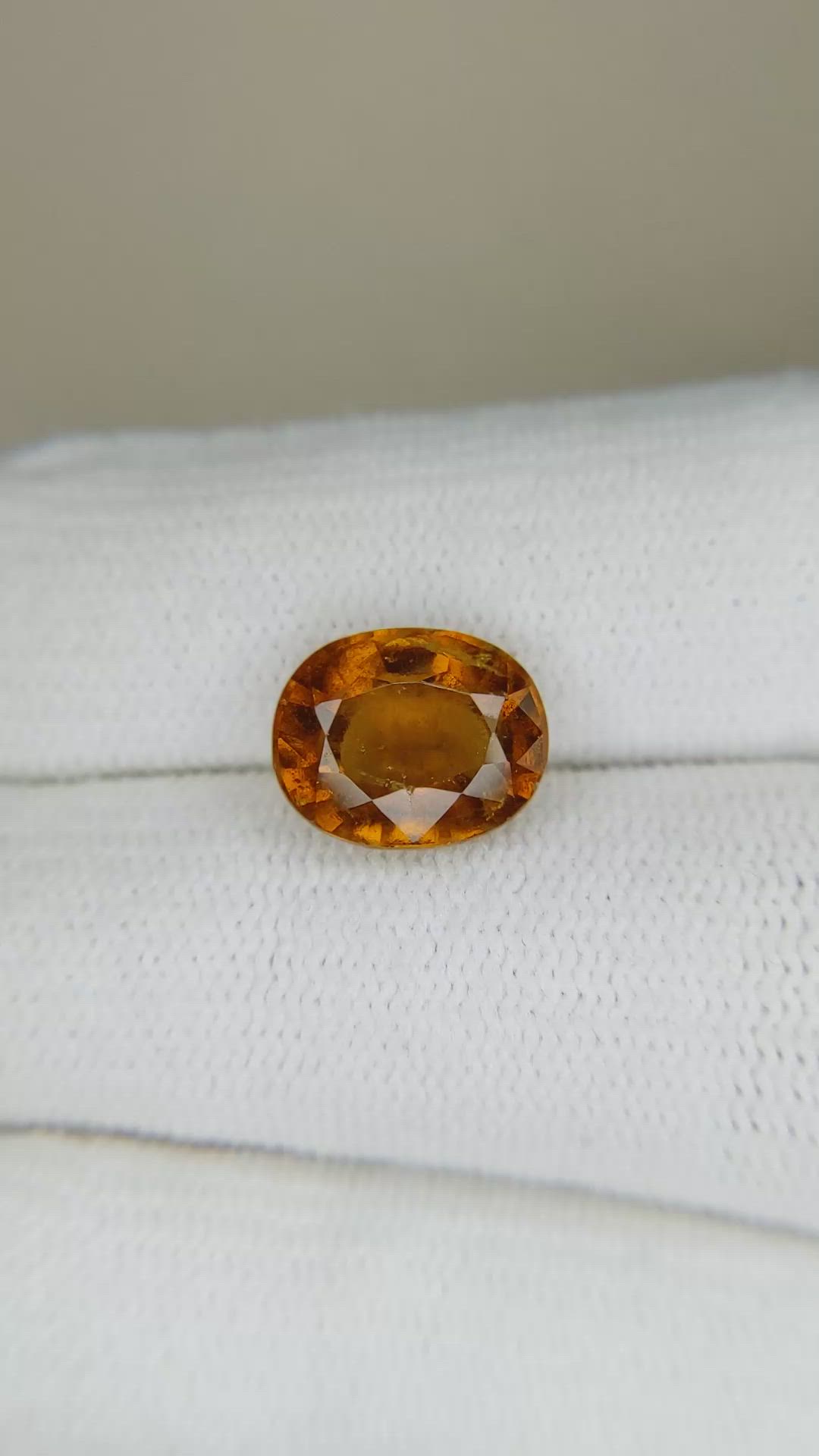 3.61 Ct. Hessonite Garnet from Madagascar Size Video