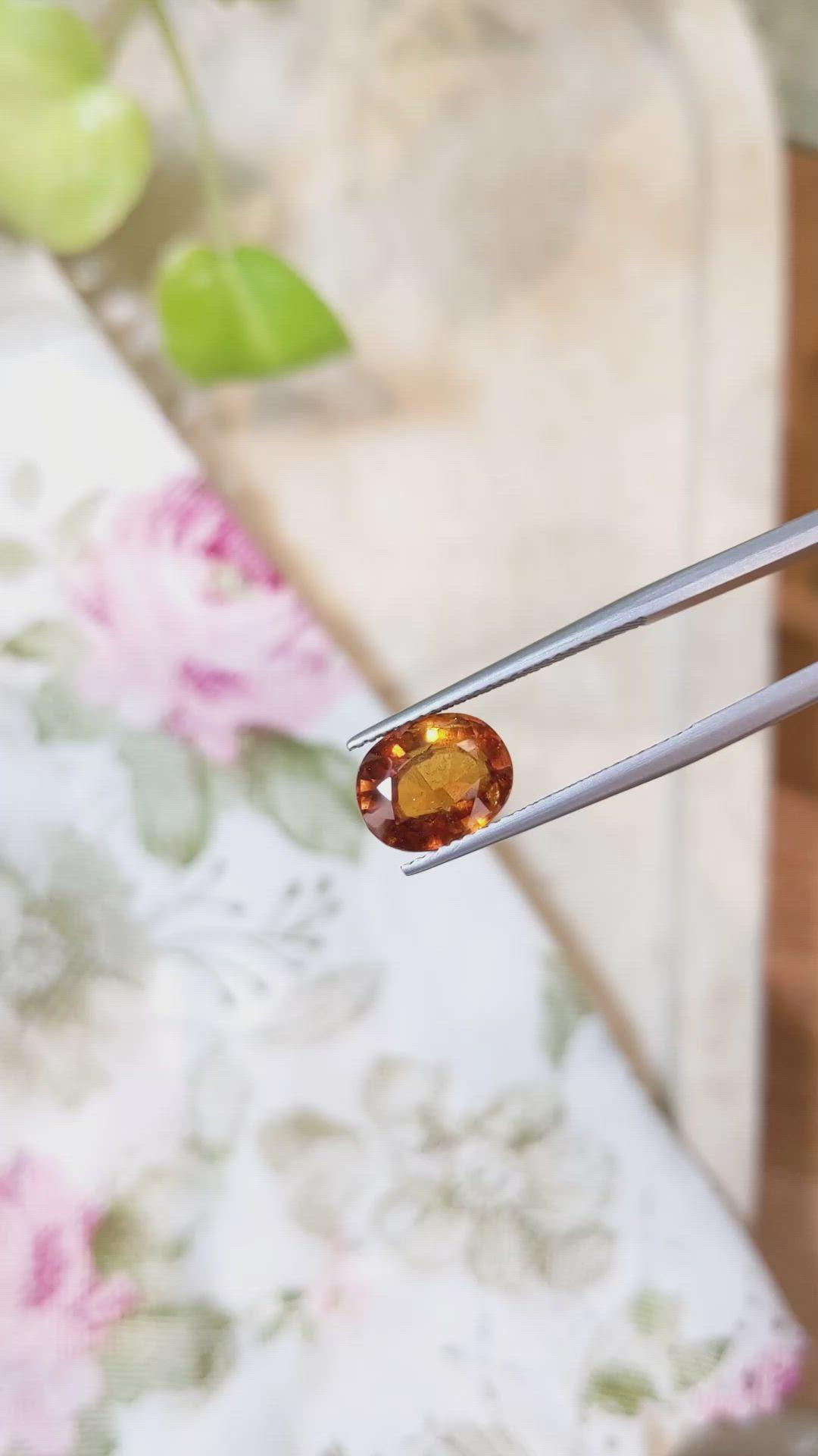 3.61 Ct. Hessonite Garnet from Madagascar Size Video