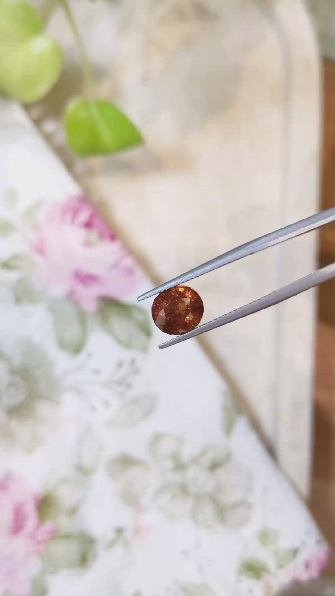 3.26 Ct. Hessonite Garnet from Namibia Size Video