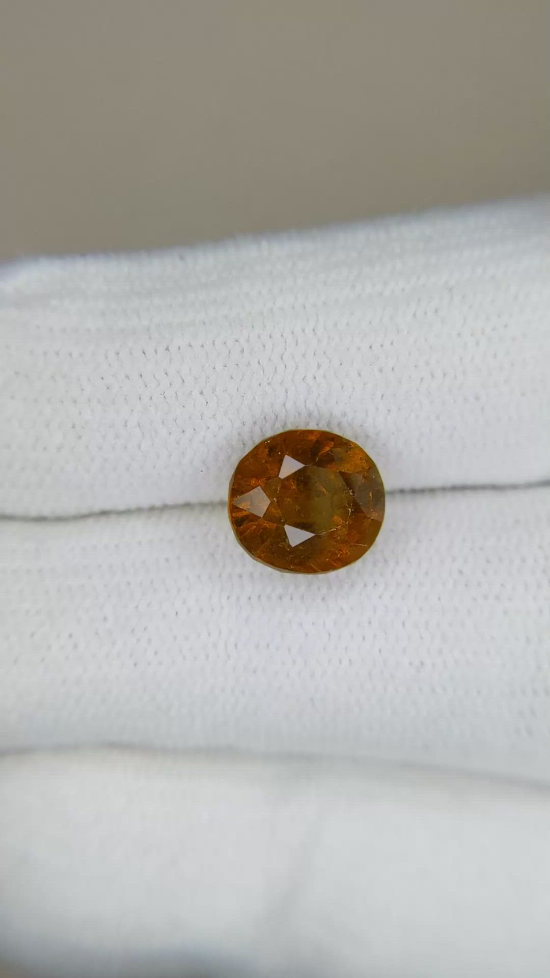 3.26 Ct. Hessonite Garnet from Namibia Size Video