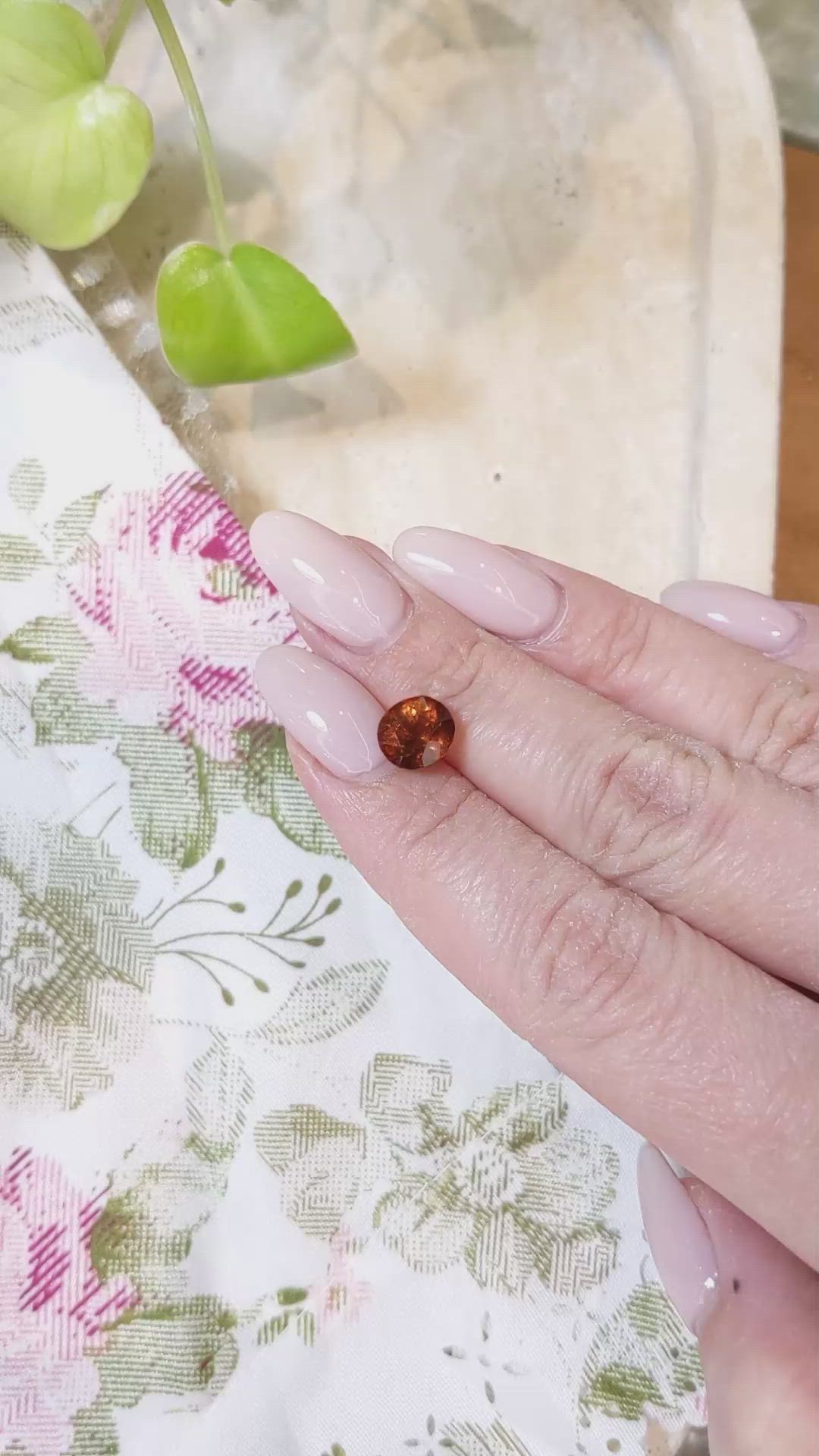 3.26 Ct. Hessonite Garnet from Namibia Size Video