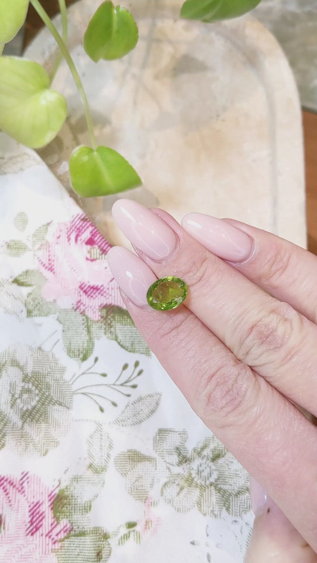 3.75 Ct. Peridot from Burma (Myanmar) Size Video