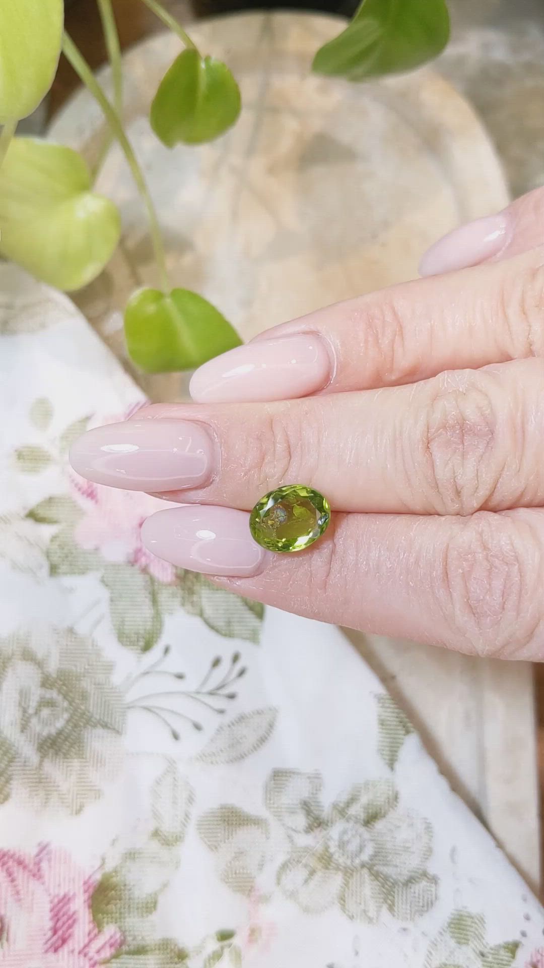 3.75 Ct. Peridot from Burma (Myanmar) Size Video
