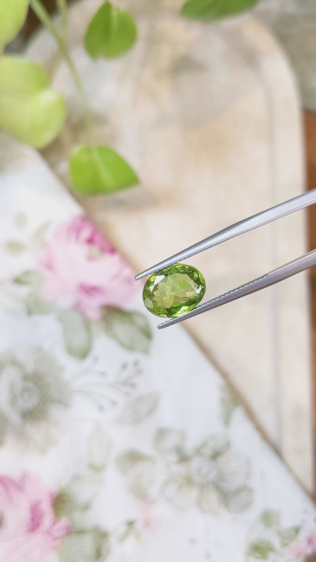 3.75 Ct. Peridot from Burma (Myanmar) Size Video