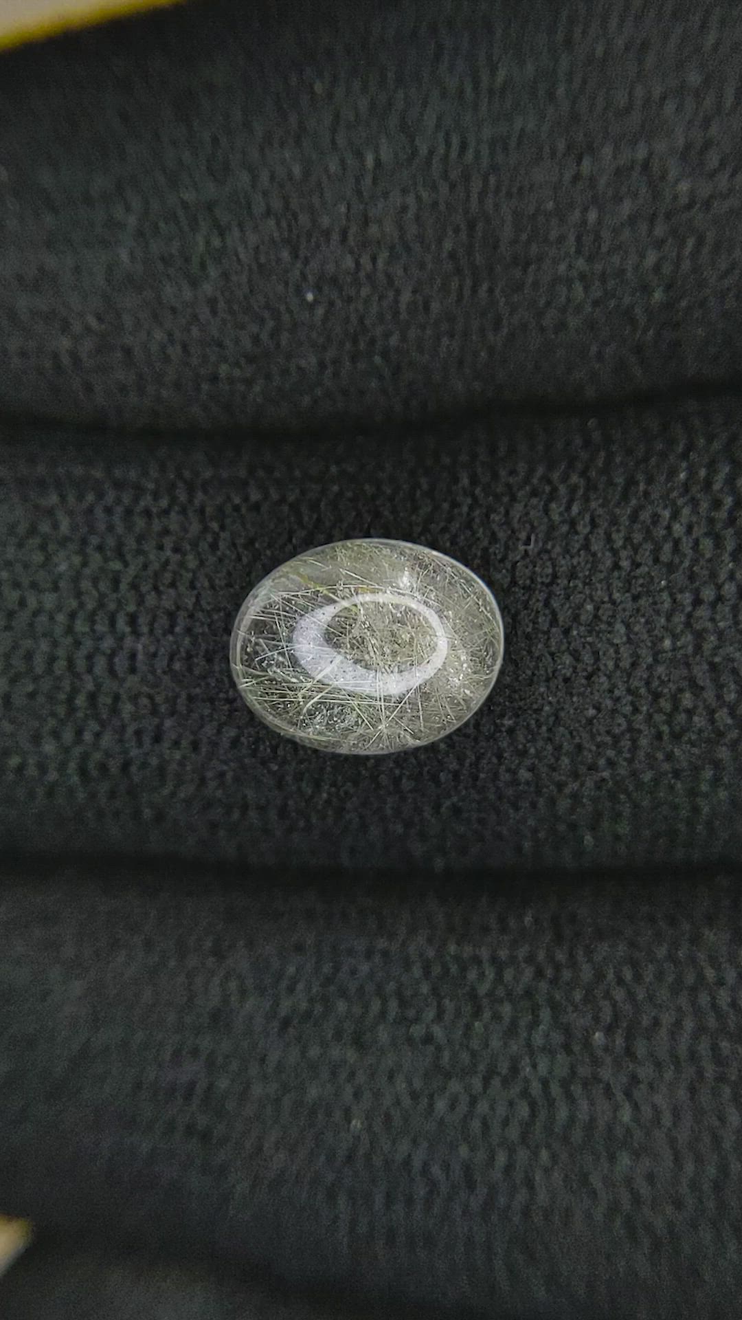 1.89 Ct. Cabochon Rutilated Quartz from Brazil Size Video