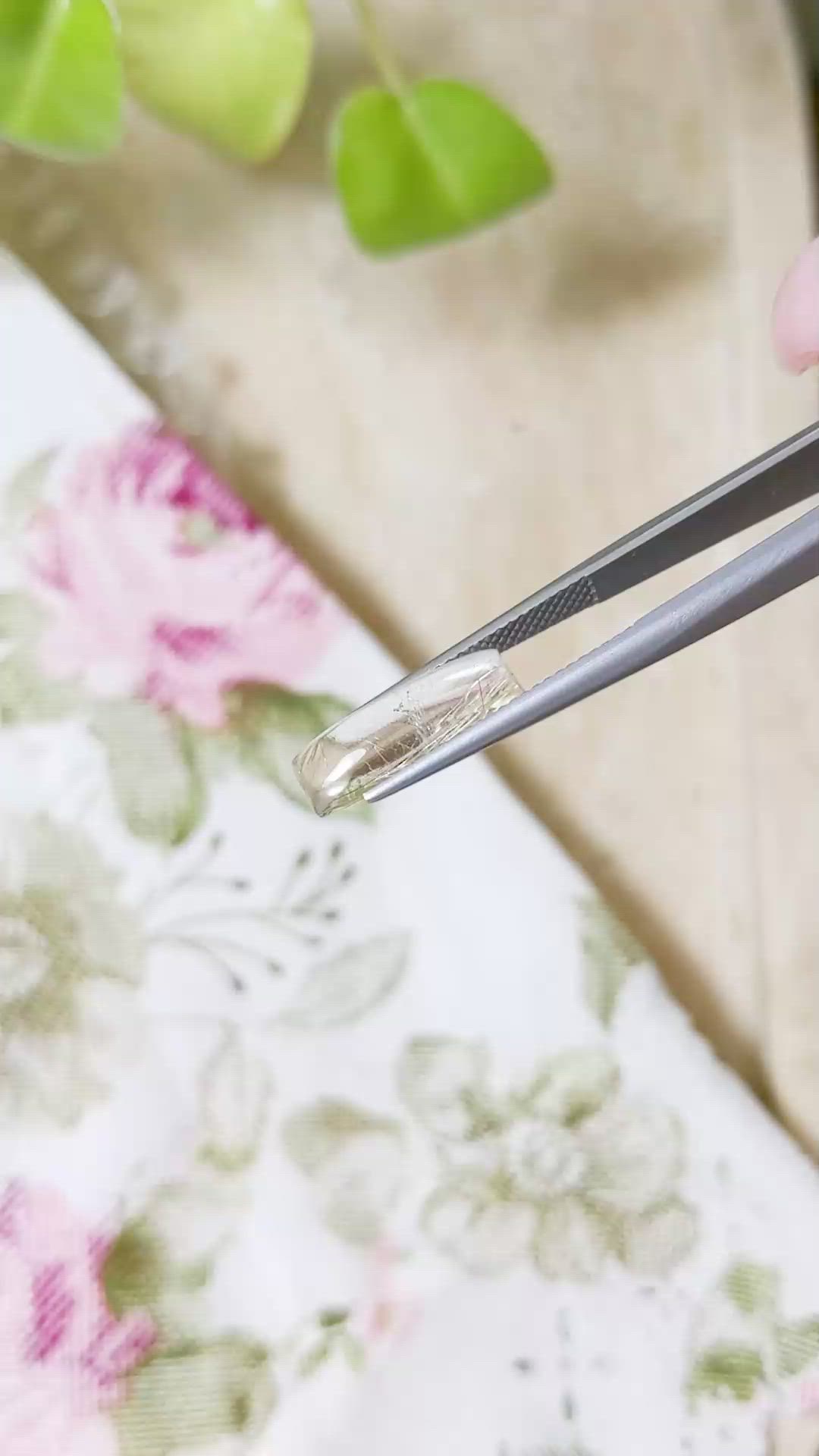 3.19 Ct. Cabochon Rutilated Quartz from Brazil Size Video