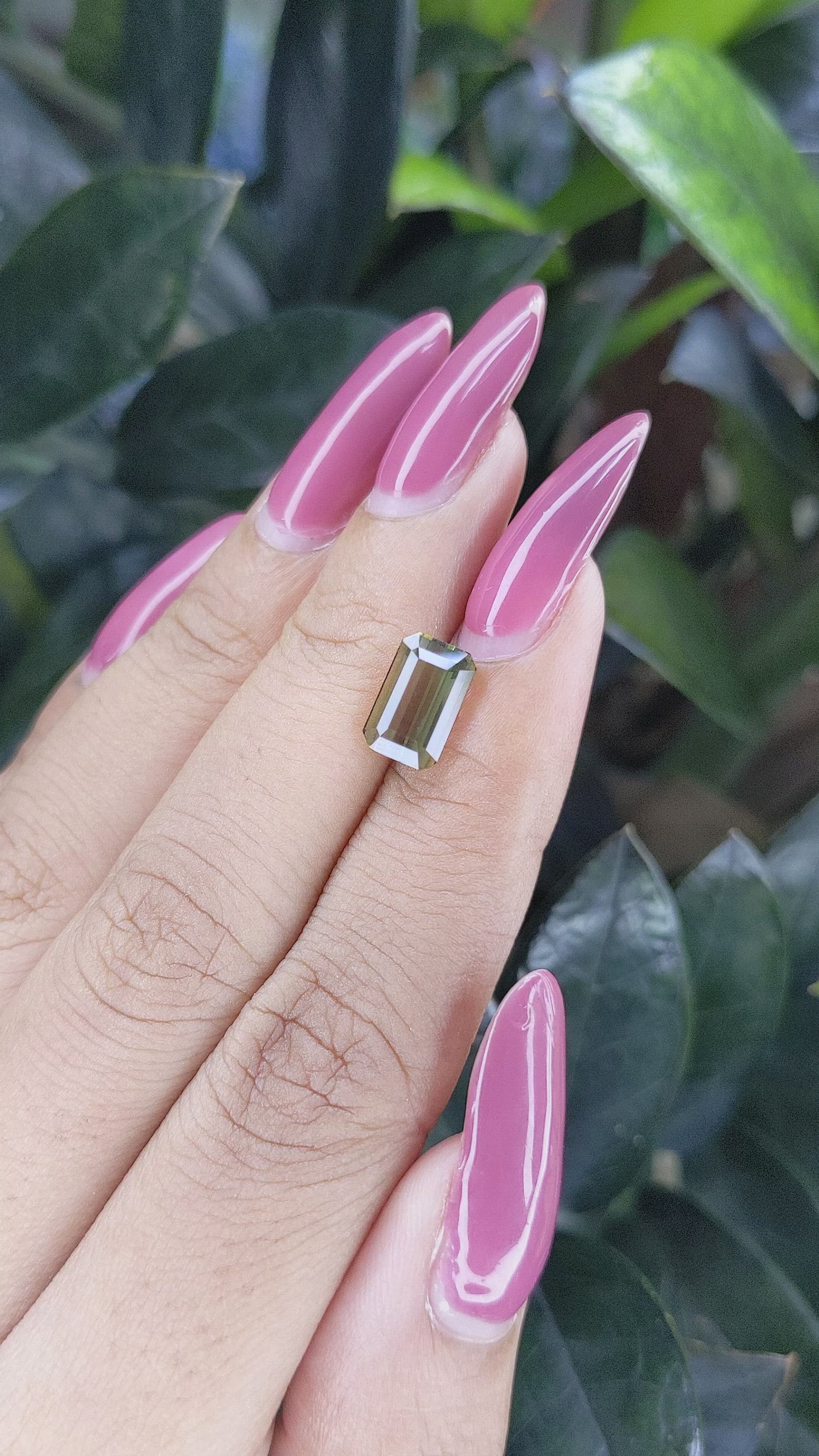 2.32 Ct. Tourmaline from Ceylon (Sri Lanka) Size Video