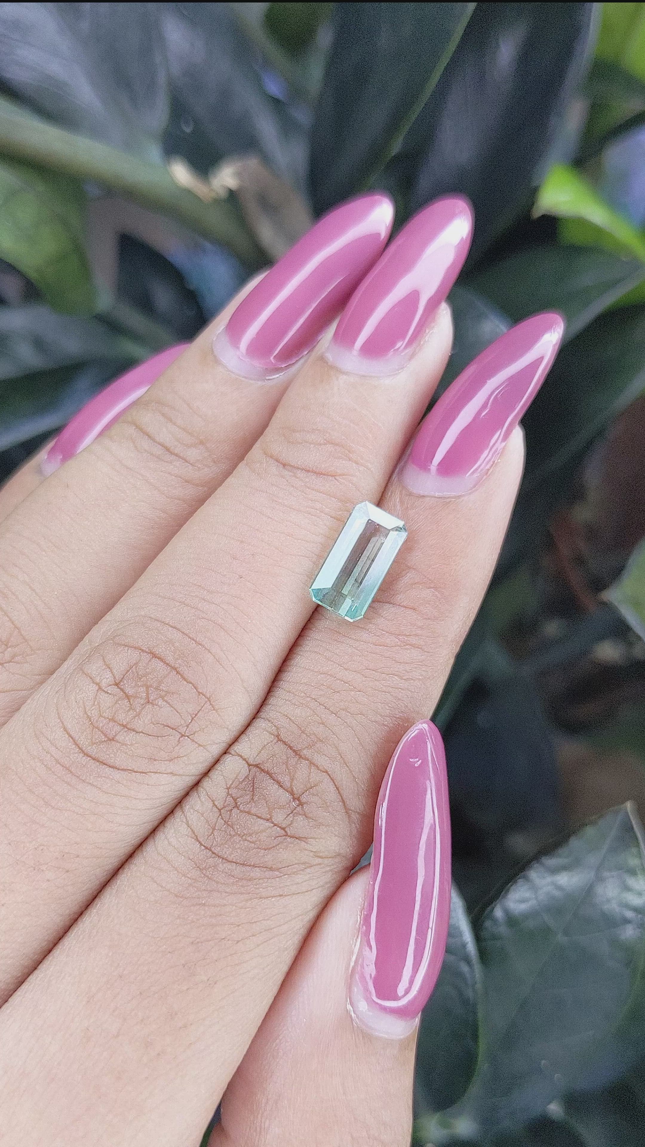 2.33 Ct. Tourmaline from Ceylon (Sri Lanka) Size Video