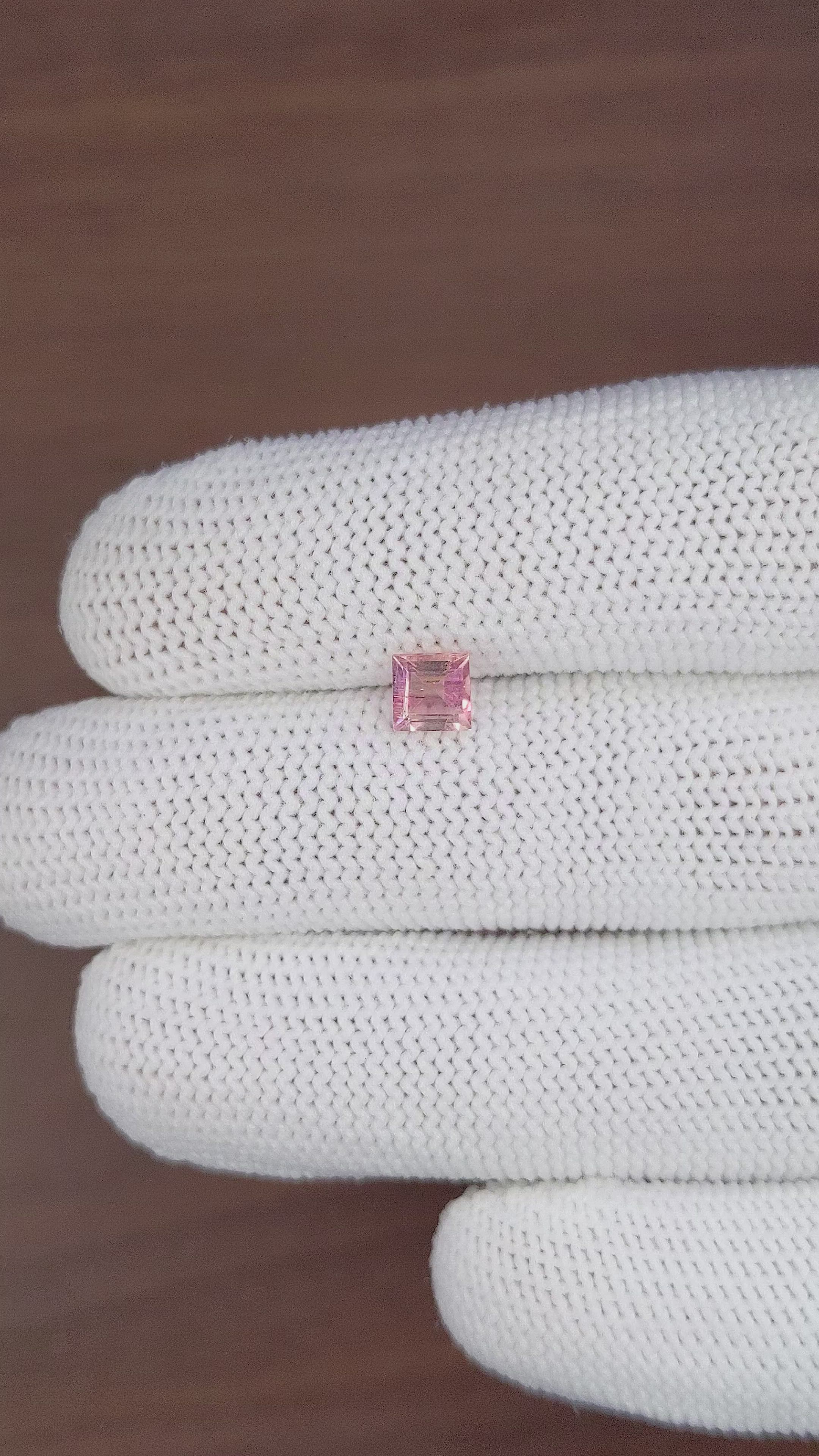 0.73 Ct. Tourmaline from Ceylon (Sri Lanka) Size Video