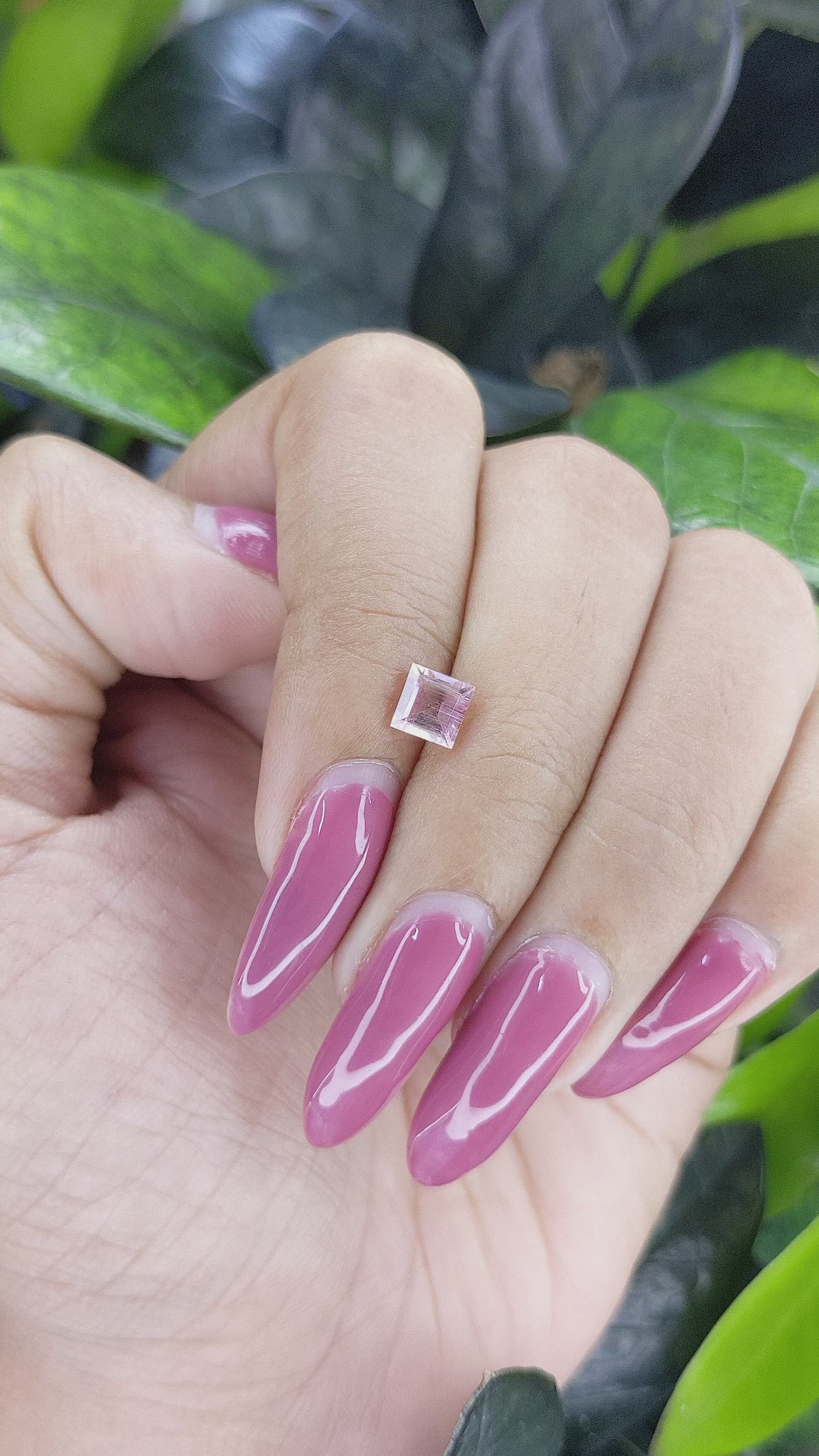 0.73 Ct. Tourmaline from Ceylon (Sri Lanka) Size Video