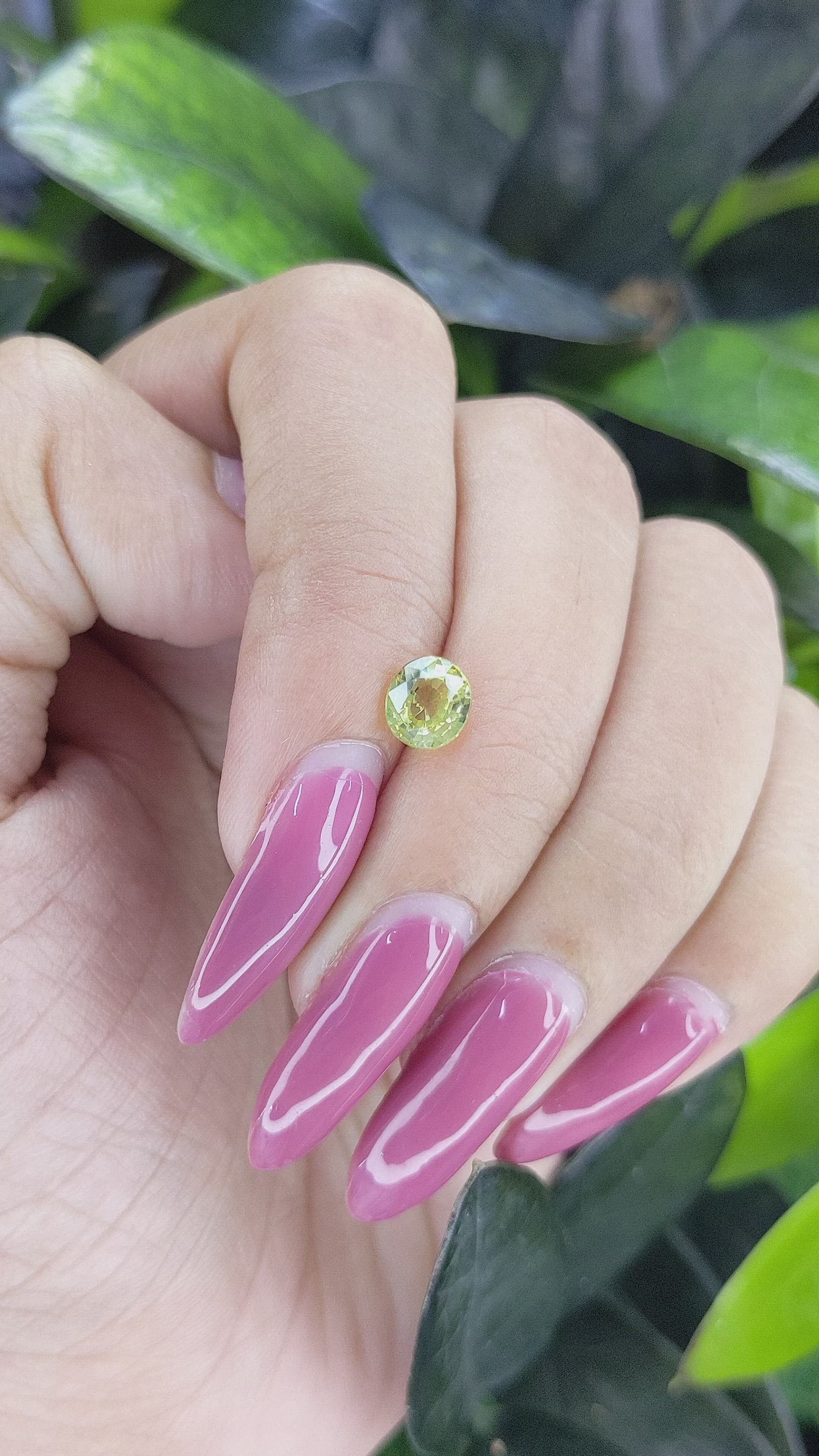 1.18 Ct. Chrysoberyl from Ceylon (Sri Lanka) Size Video