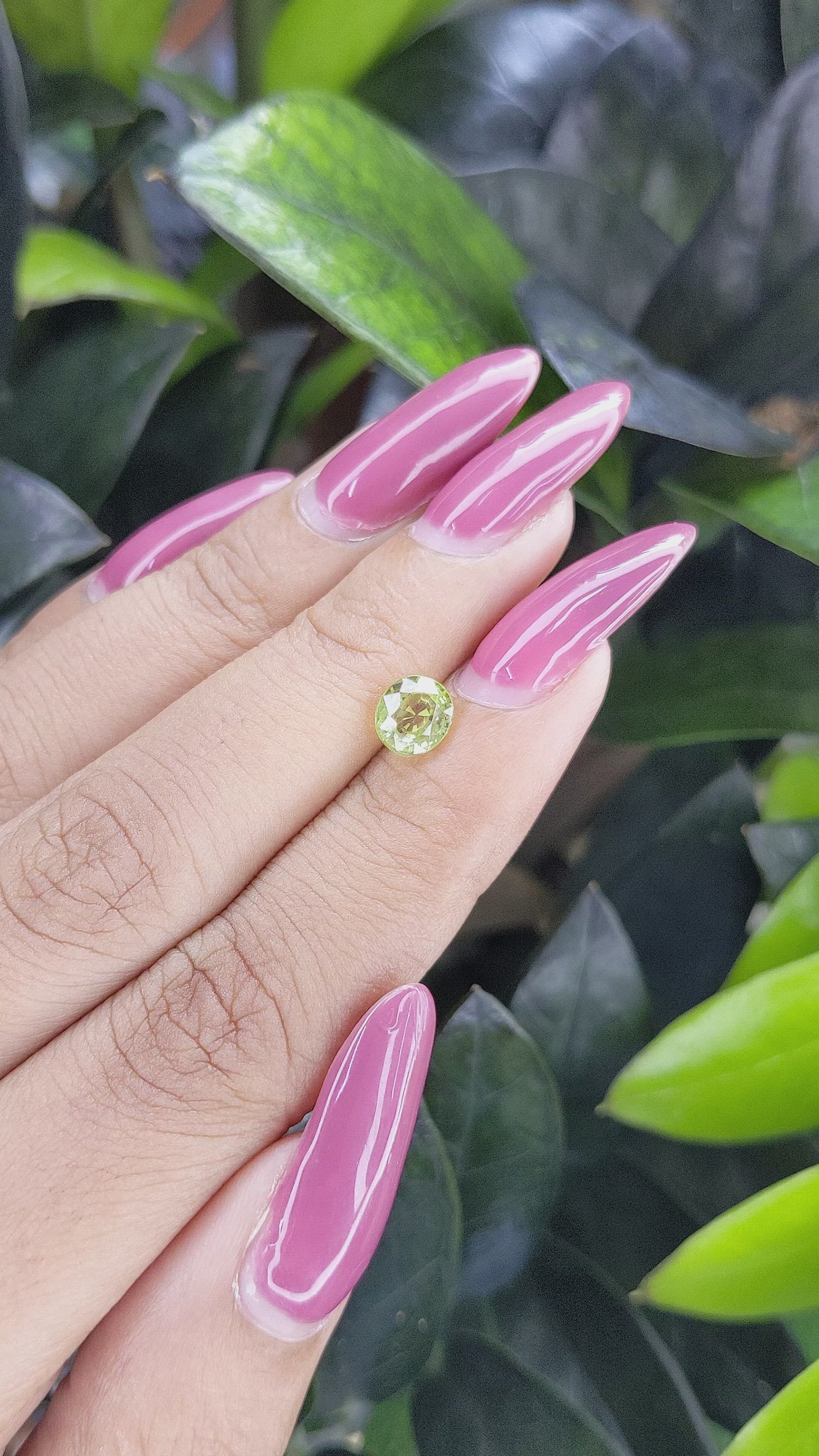 1.18 Ct. Chrysoberyl from Ceylon (Sri Lanka) Size Video