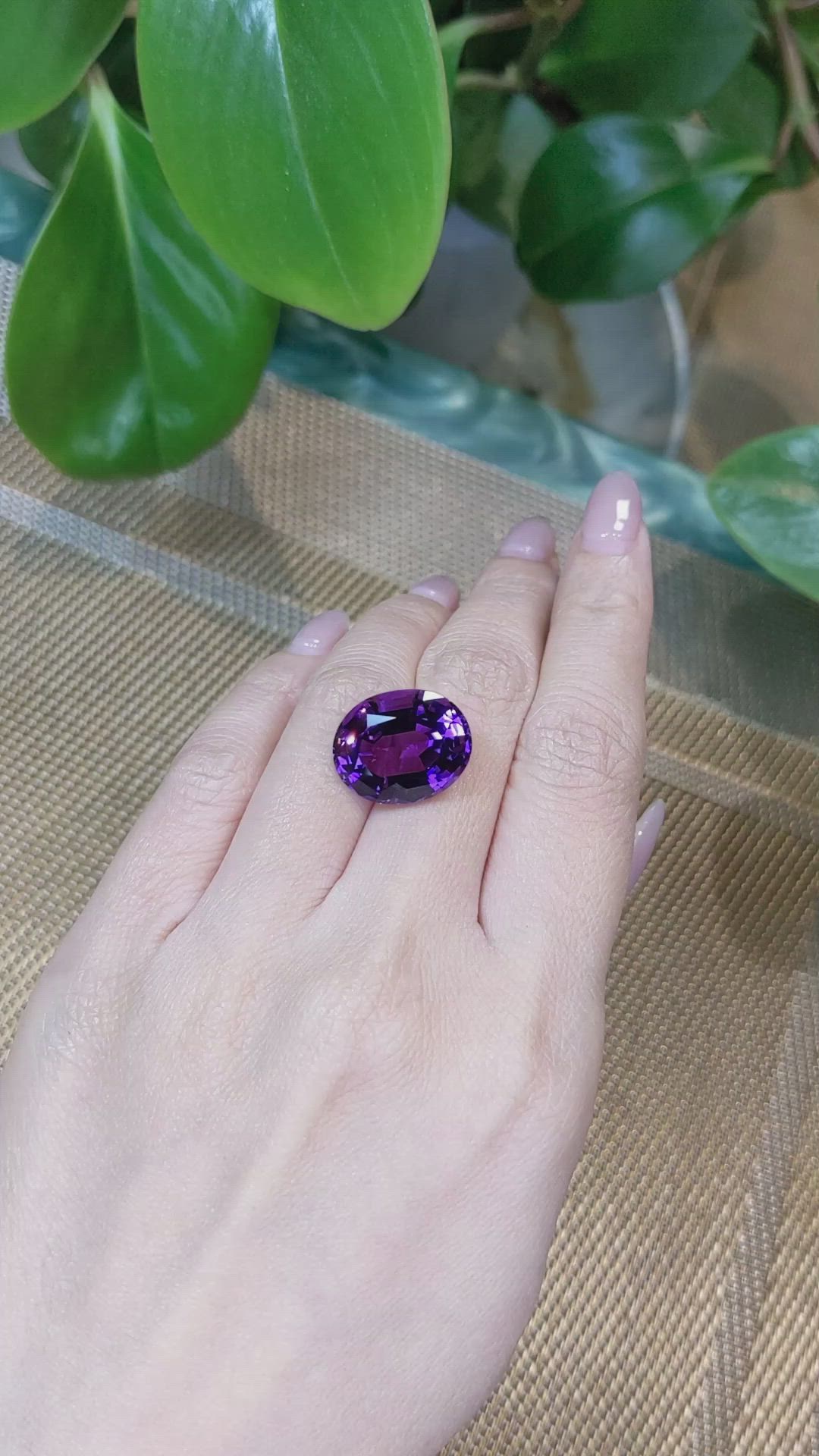 14.27 Ct. Amethyst from Bolivia Size Video