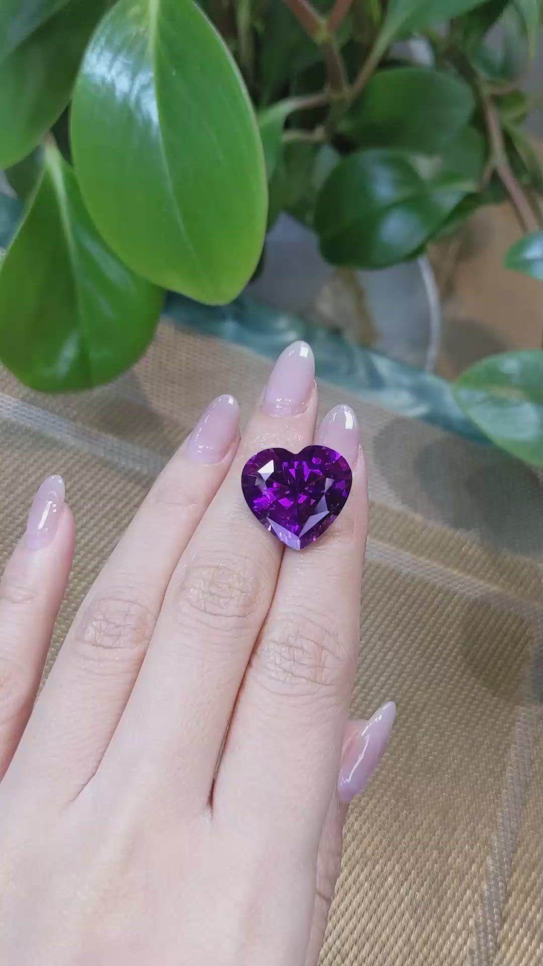 19.99 Ct. Purple Amethyst from Bolivia Size Video