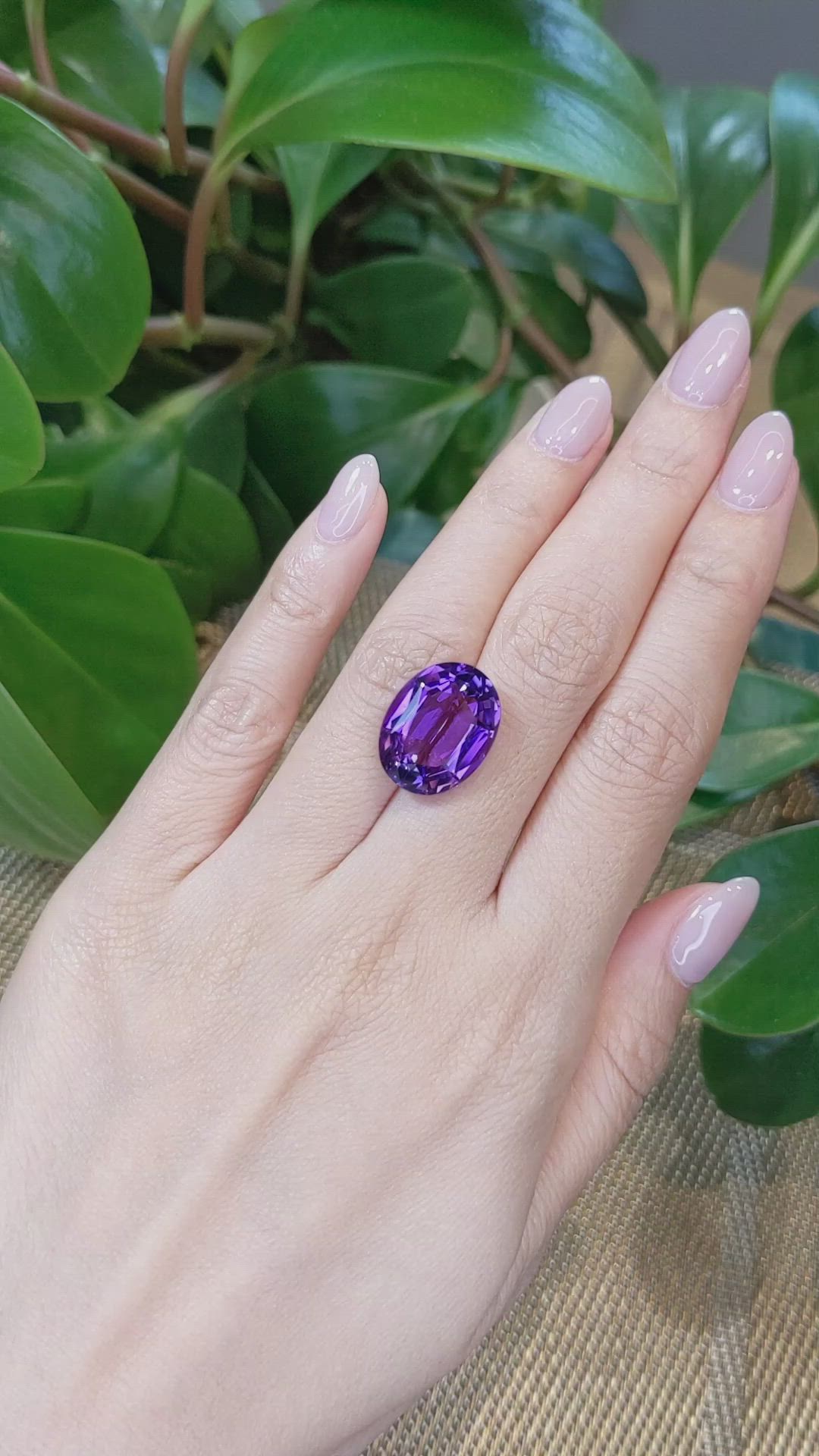 11.57 Ct. Amethyst from Bolivia Size Video