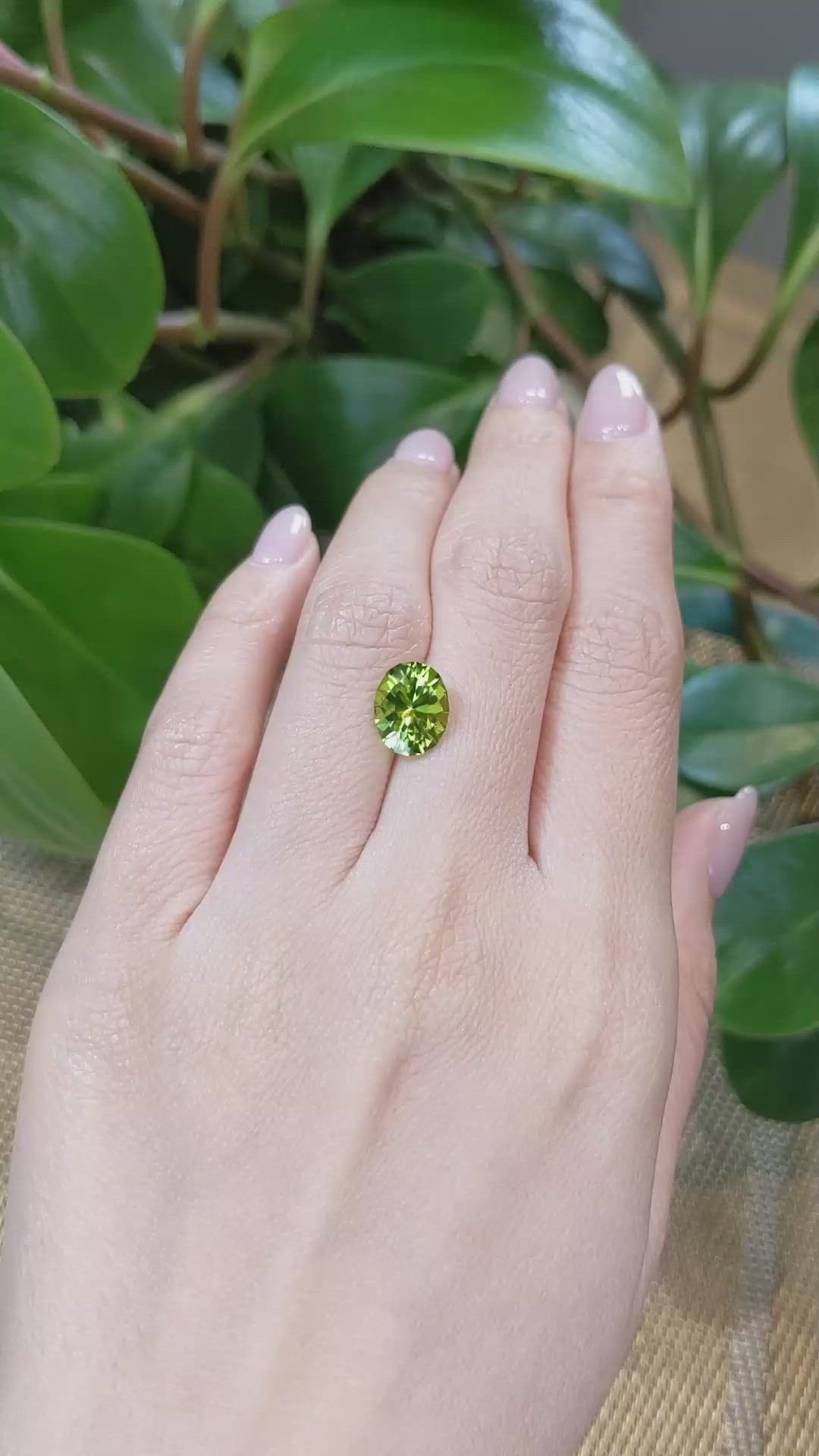 3.06 Ct. Peridot from Afghanistan Size Video