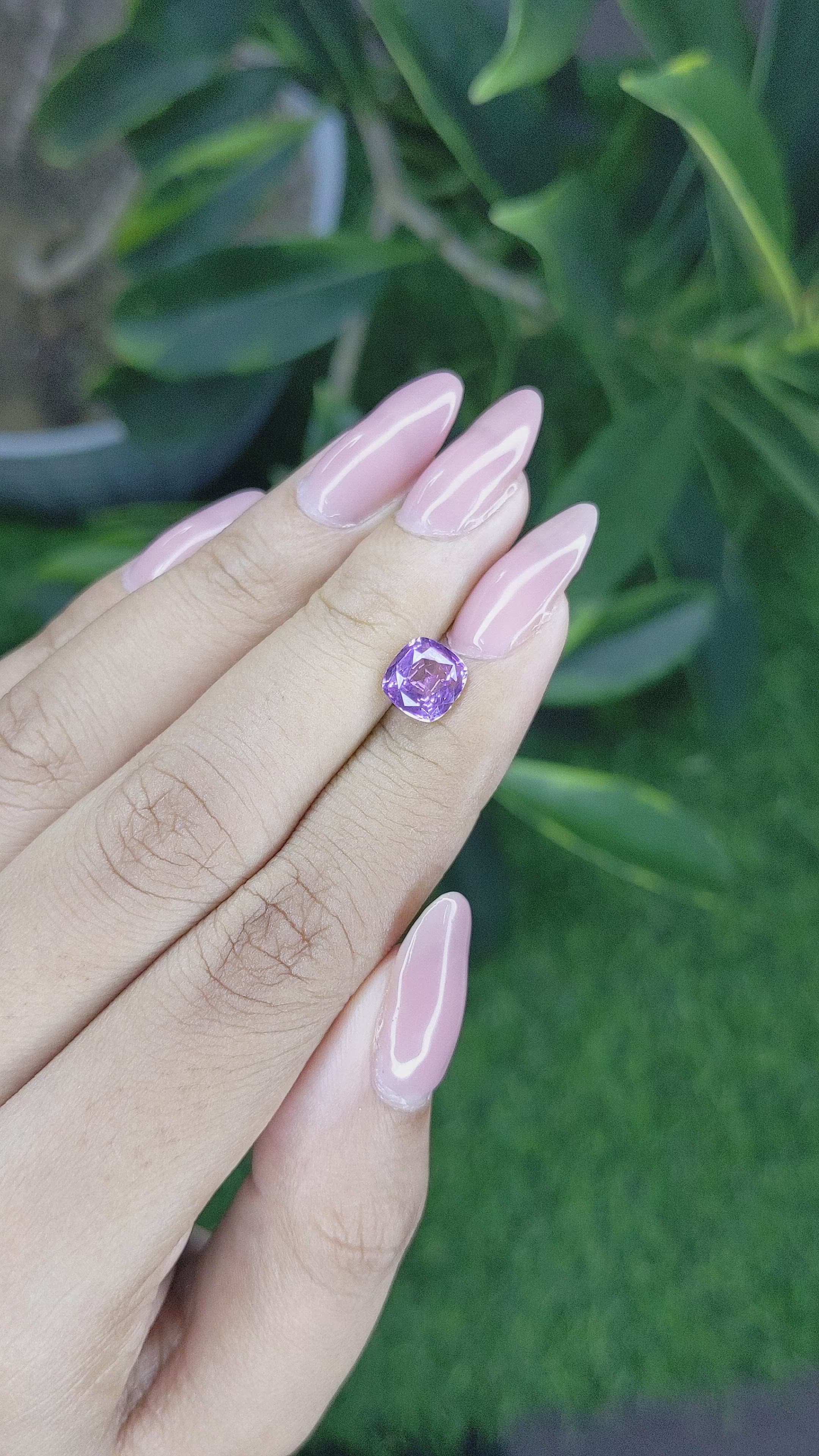 1.61 Ct. Spinel from Ceylon (Sri Lanka) Size Video