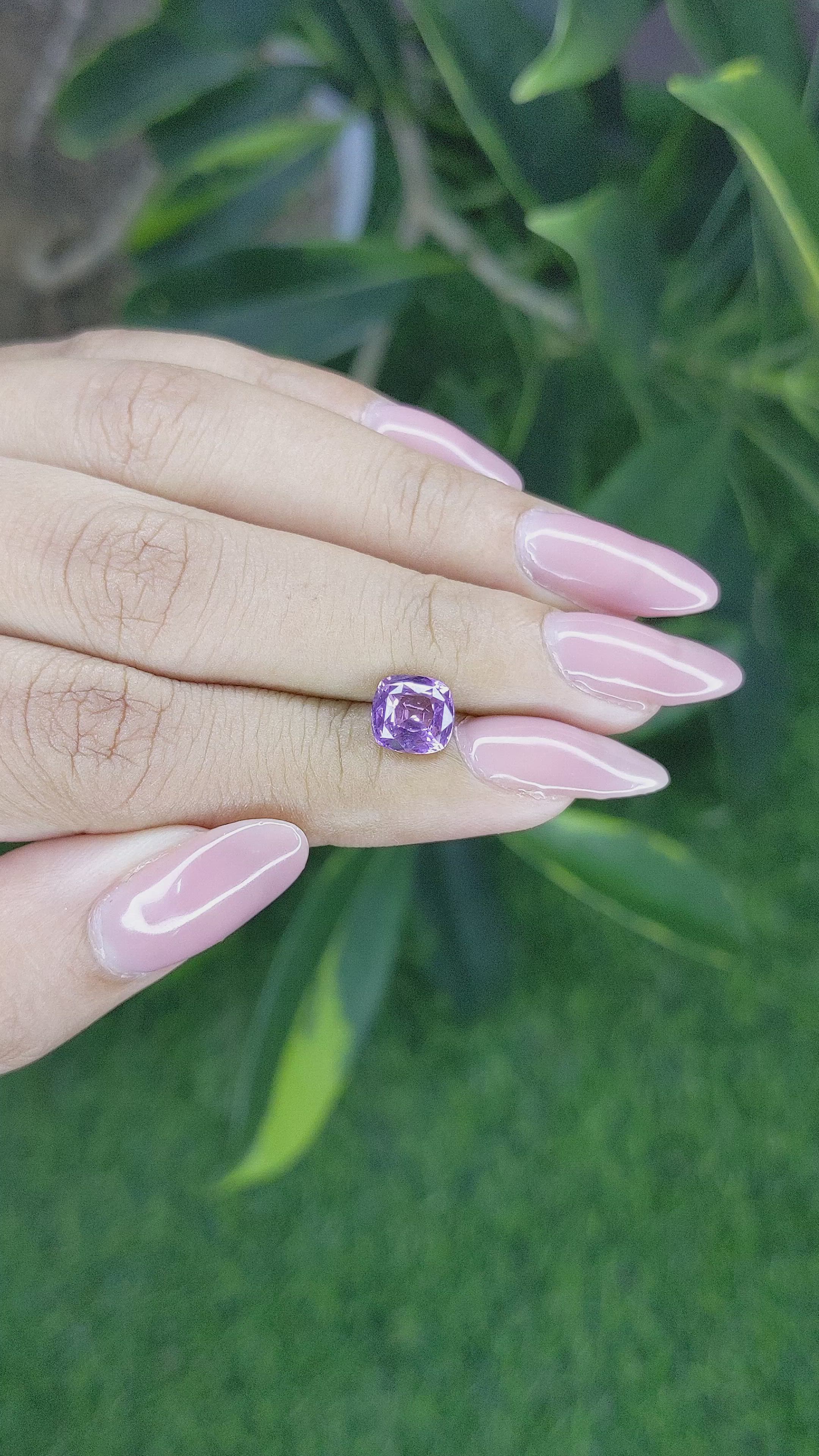 1.61 Ct. Spinel from Ceylon (Sri Lanka) Size Video