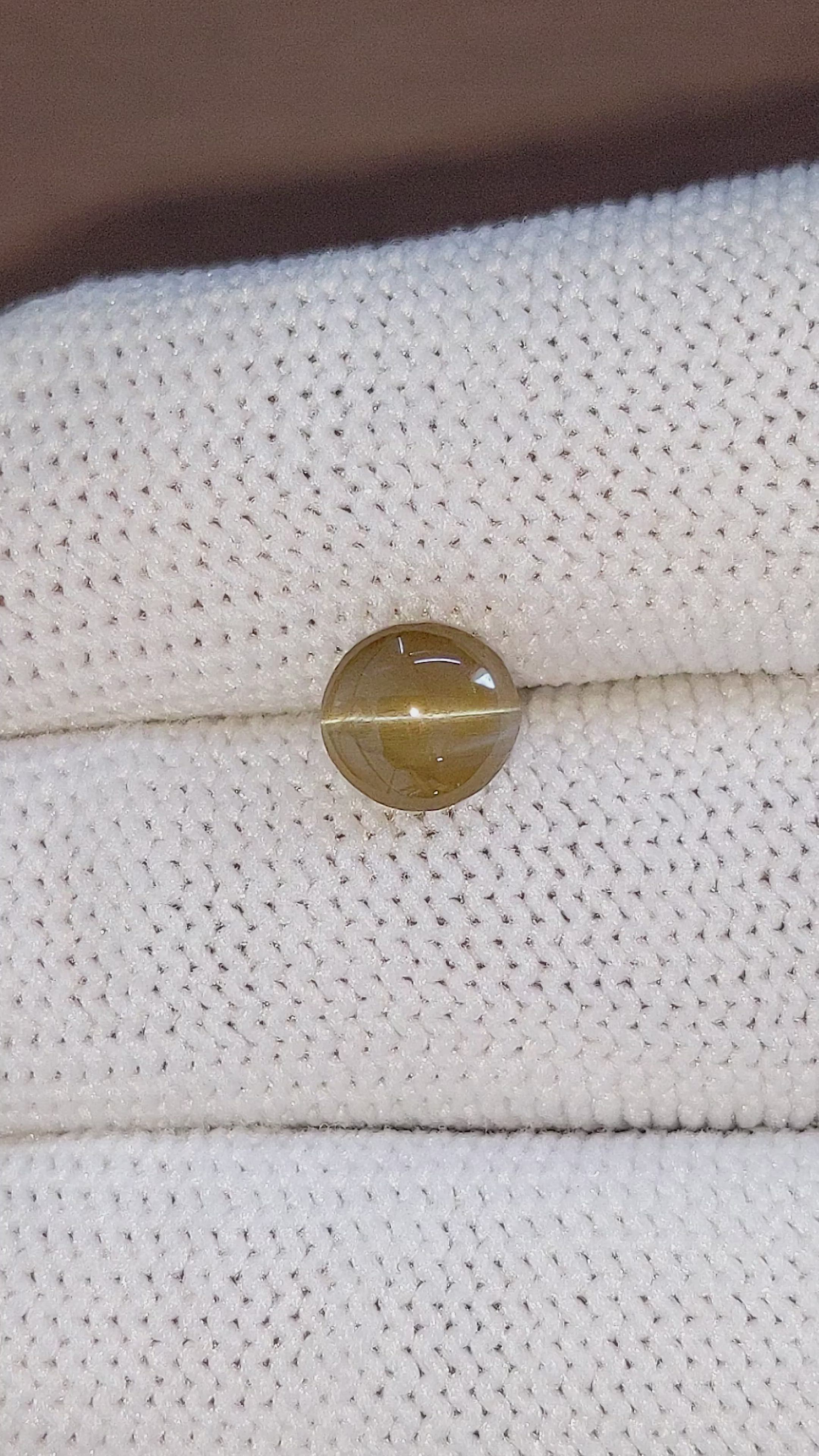 1.92 Ct. Cabochon Chrysoberyl from Ceylon (Sri Lanka) Size Video