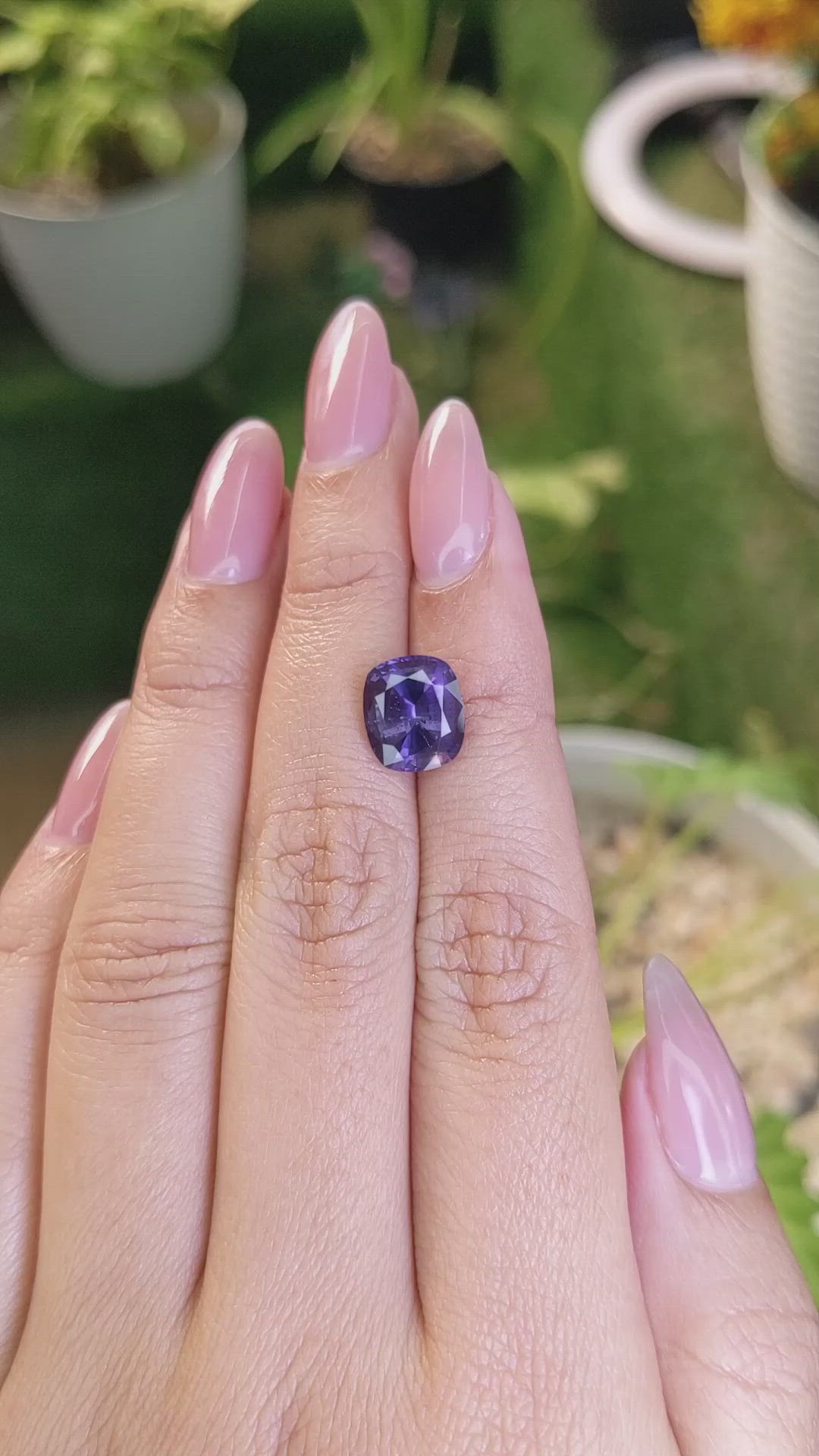 4.11 Ct. Spinel from Ceylon (Sri Lanka) Size Video