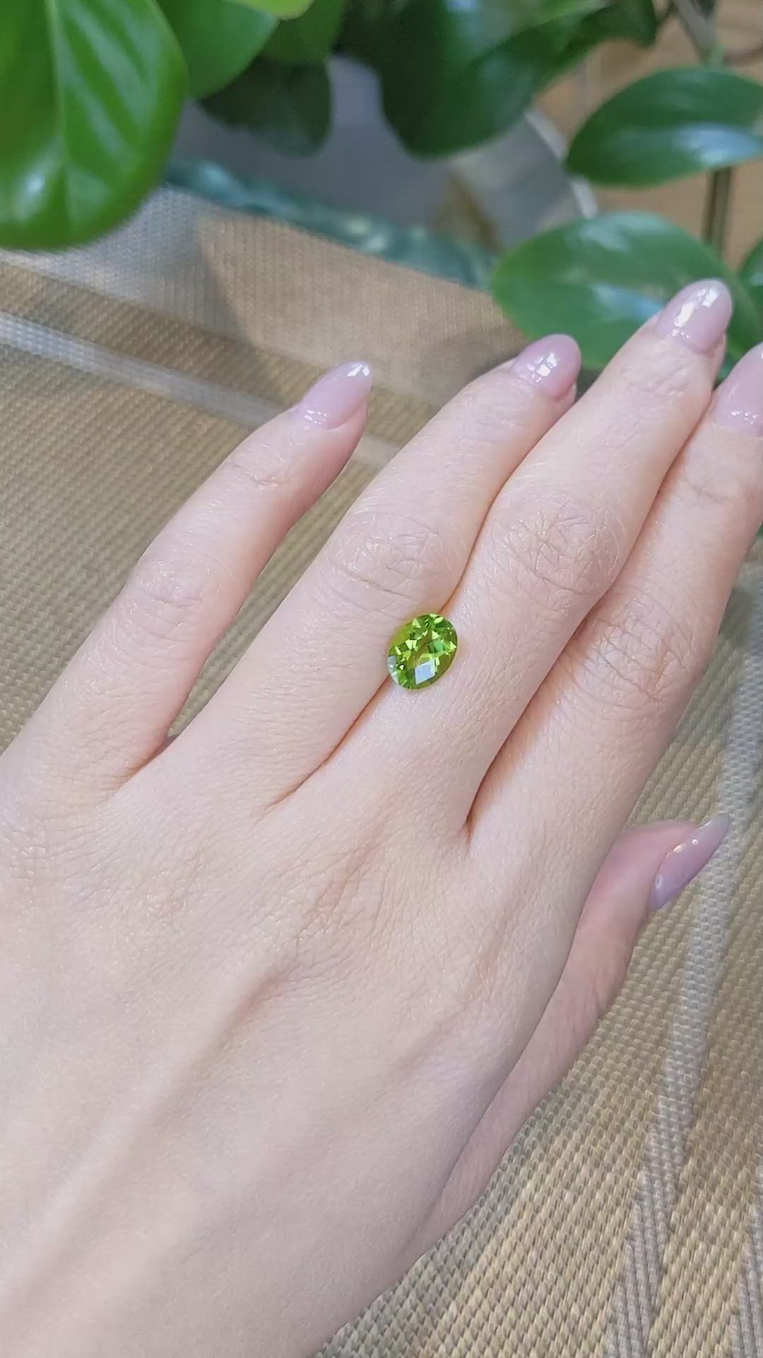 2.01 Ct. Peridot from Burma (Myanmar) Size Video