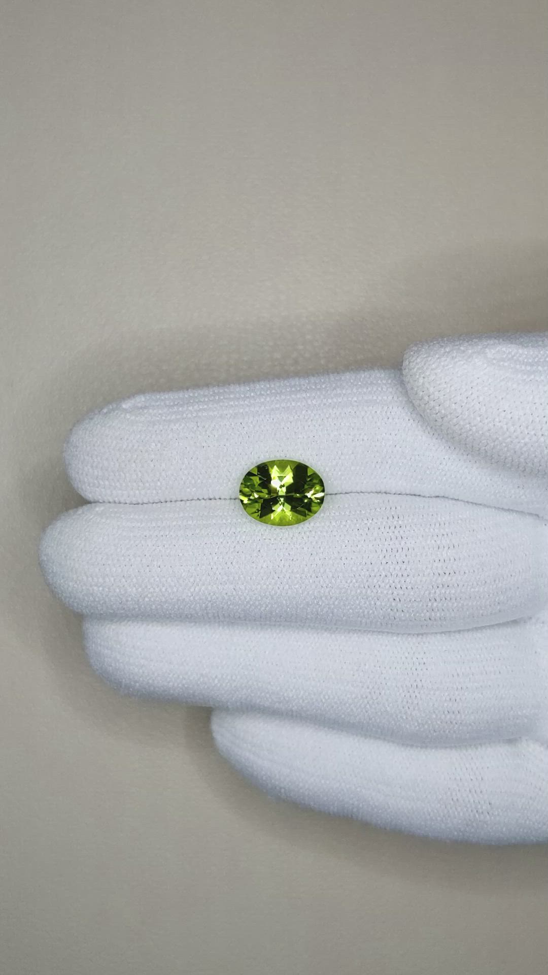 2.49 Ct. Peridot from Burma (Myanmar) Size Video