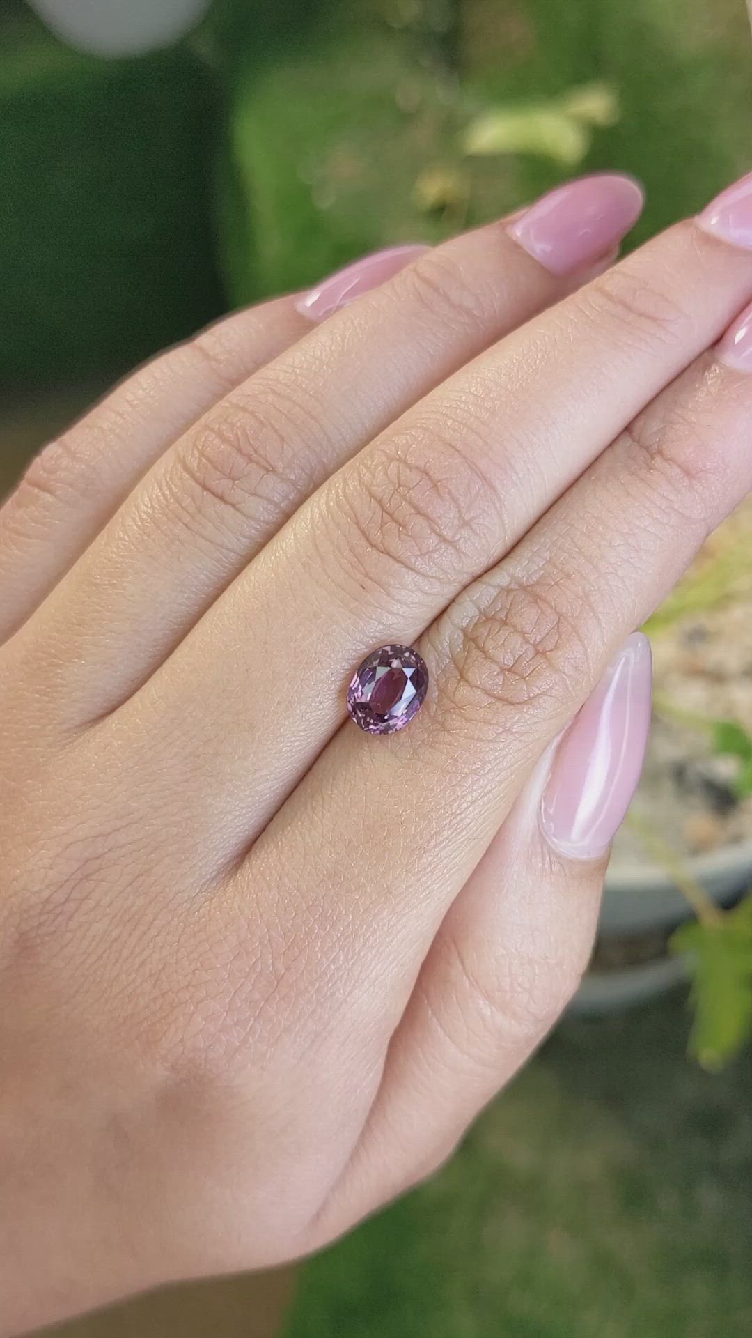 2.03 Ct. Spinel from Ceylon (Sri Lanka) Size Video