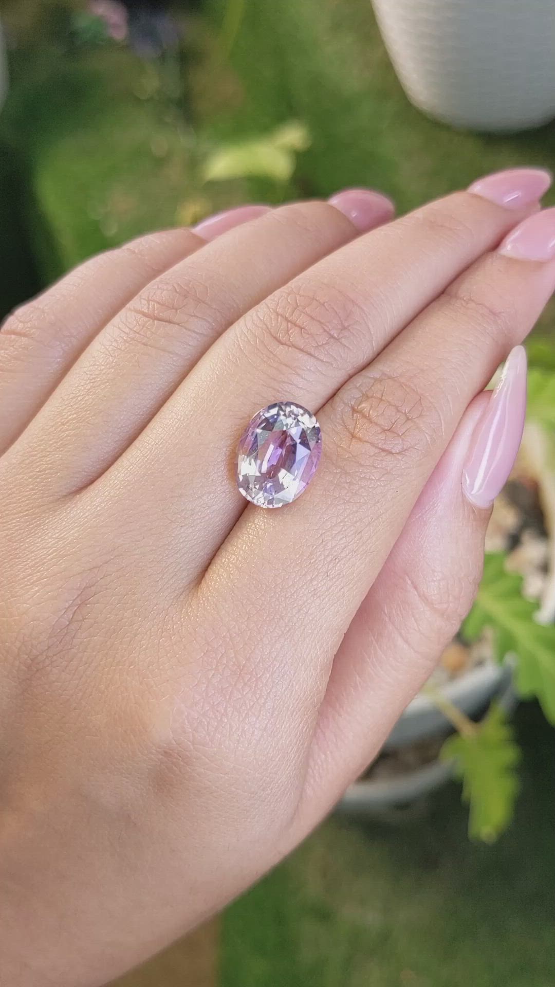 5.20 Ct. Ametrine from Ceylon (Sri Lanka) Size Video