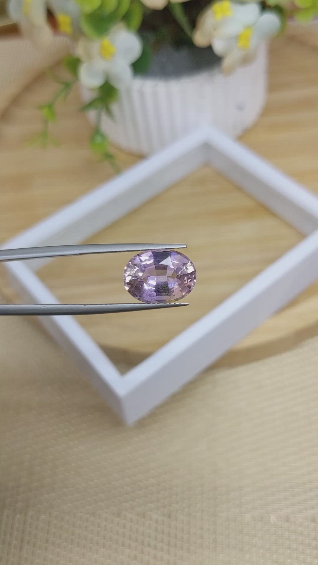 5.20 Ct. Ametrine from Ceylon (Sri Lanka) Size Video