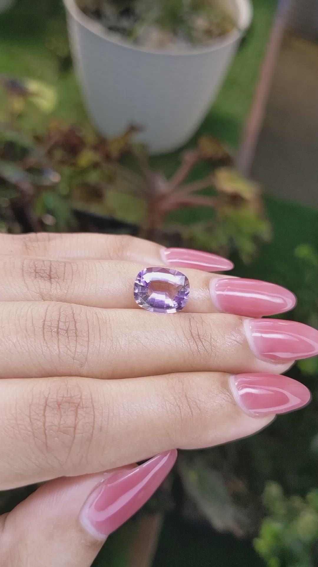 3.48 Ct. Ametrine from Ceylon (Sri Lanka) Size Video