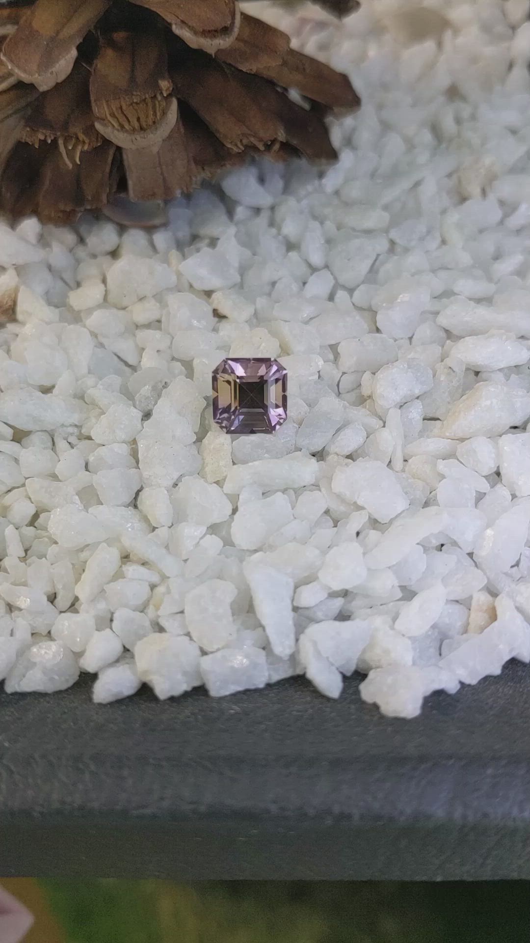 4.36 Ct. Ametrine from Ceylon (Sri Lanka) Size Video