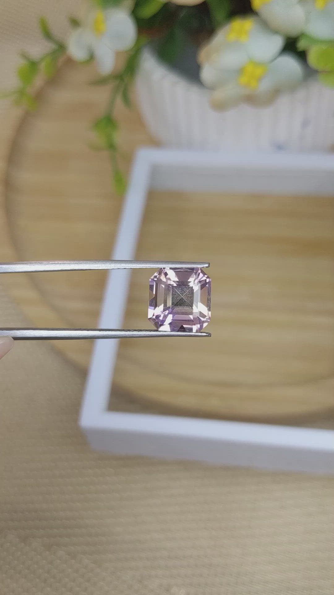 4.36 Ct. Ametrine from Ceylon (Sri Lanka) Size Video