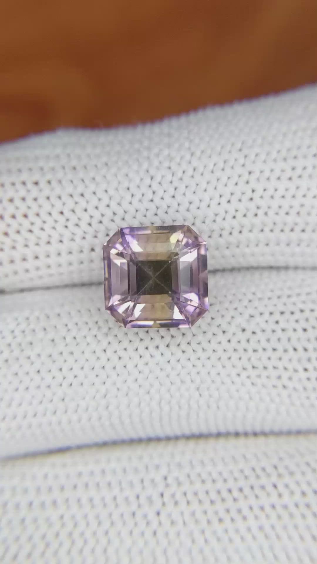4.36 Ct. Ametrine from Ceylon (Sri Lanka) Size Video