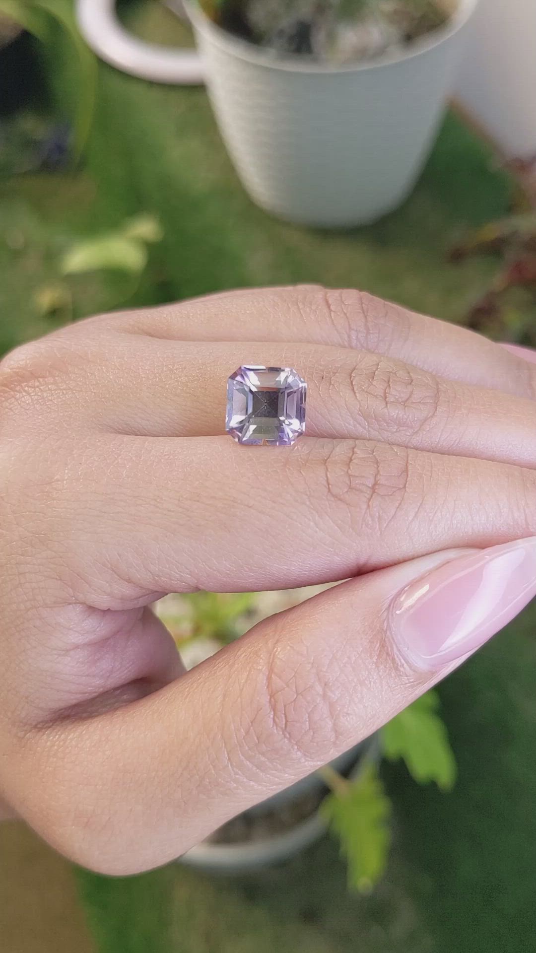 4.36 Ct. Ametrine from Ceylon (Sri Lanka) Size Video