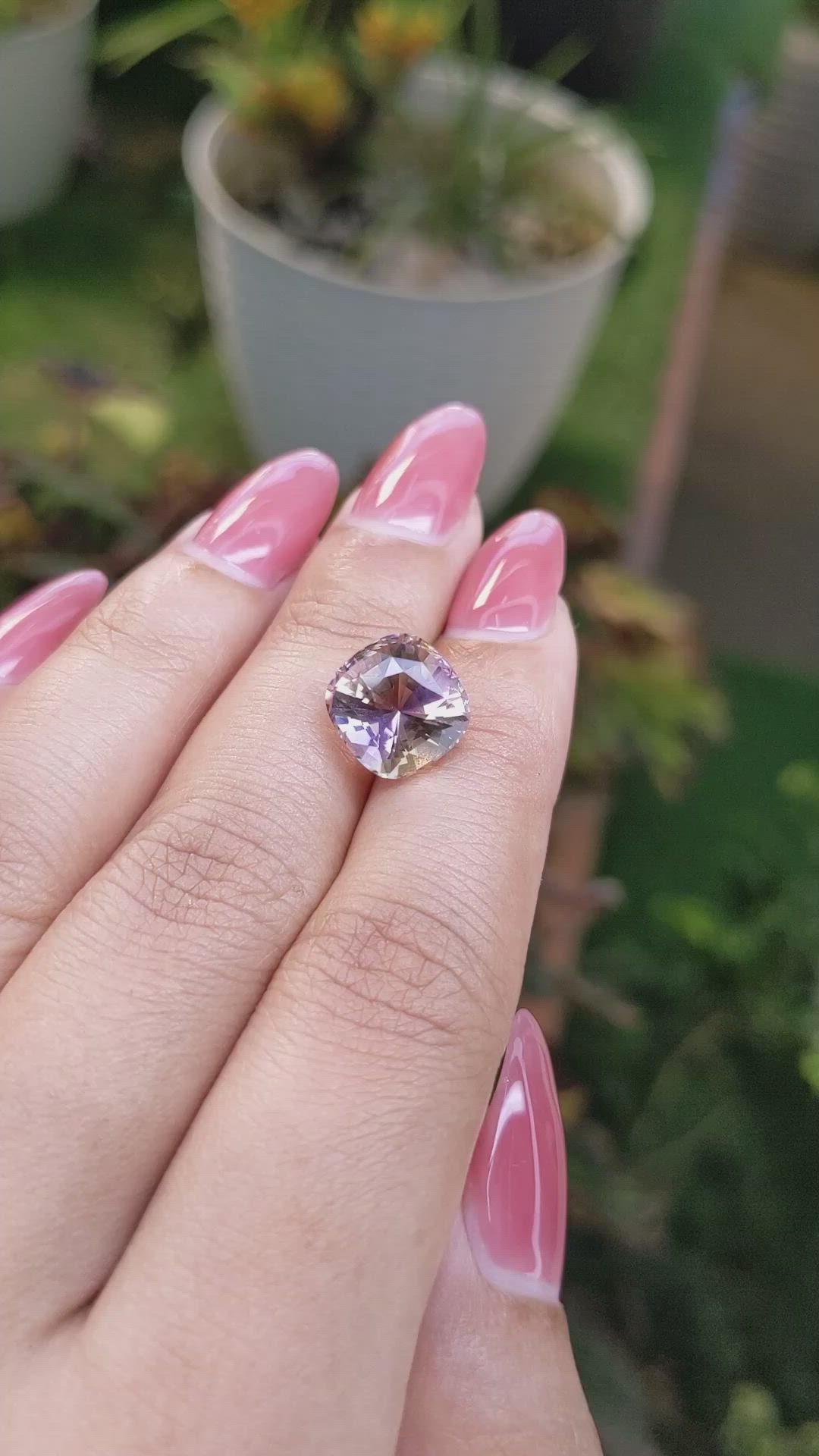 5.08 Ct. Ametrine from Ceylon (Sri Lanka) Size Video