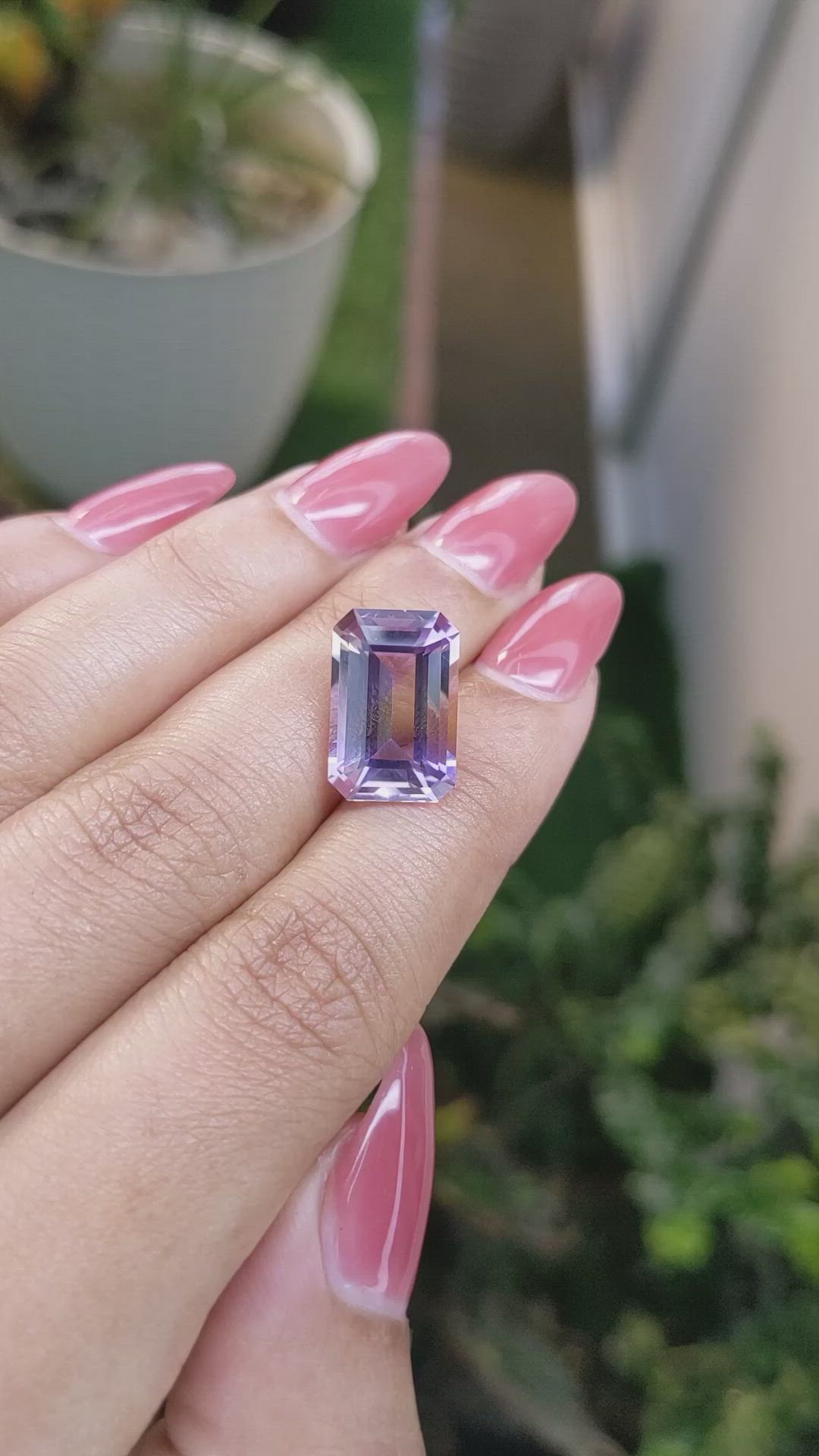7.10 Ct. Ametrine from Ceylon (Sri Lanka) Size Video