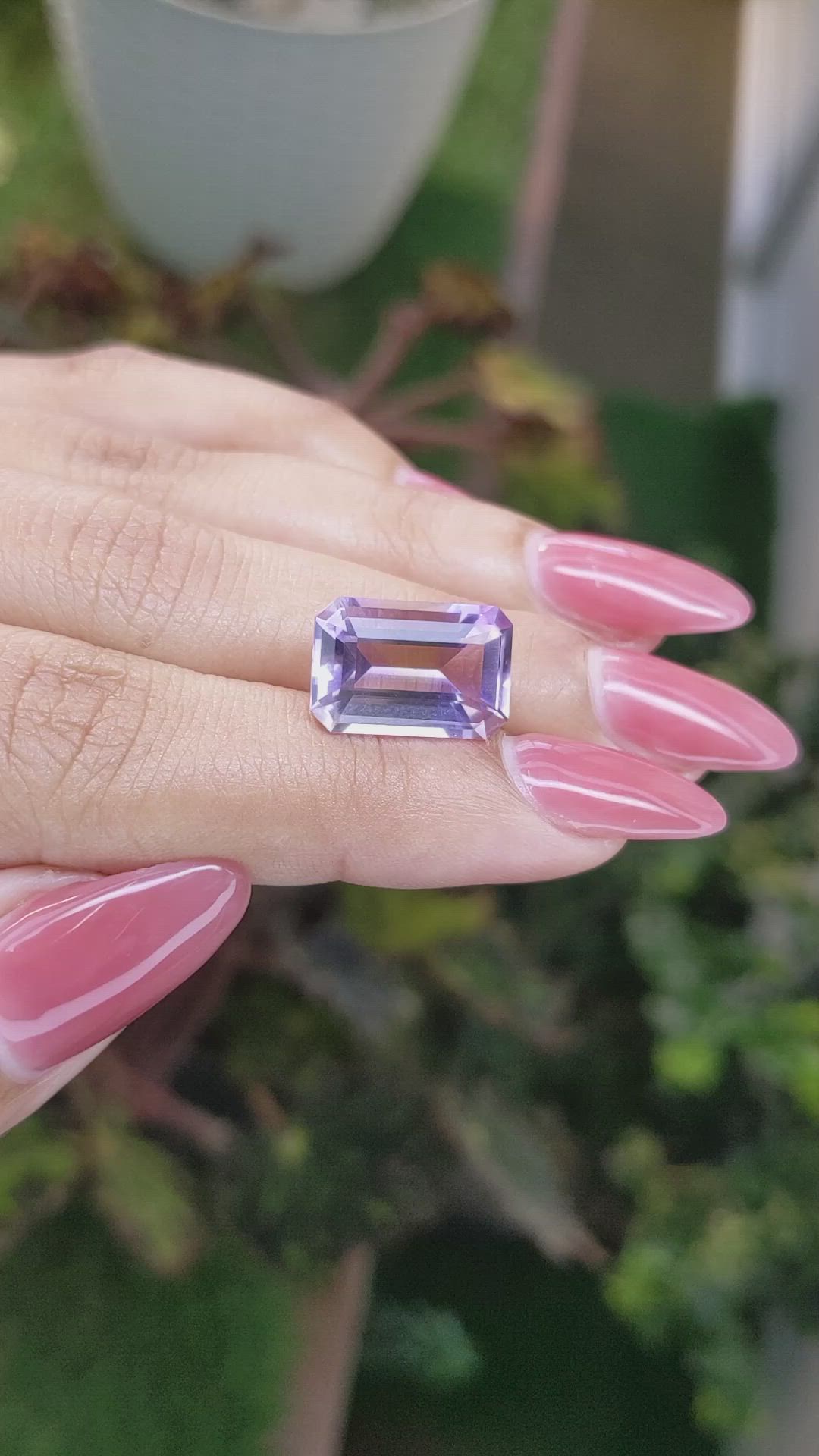 7.10 Ct. Ametrine from Ceylon (Sri Lanka) Size Video