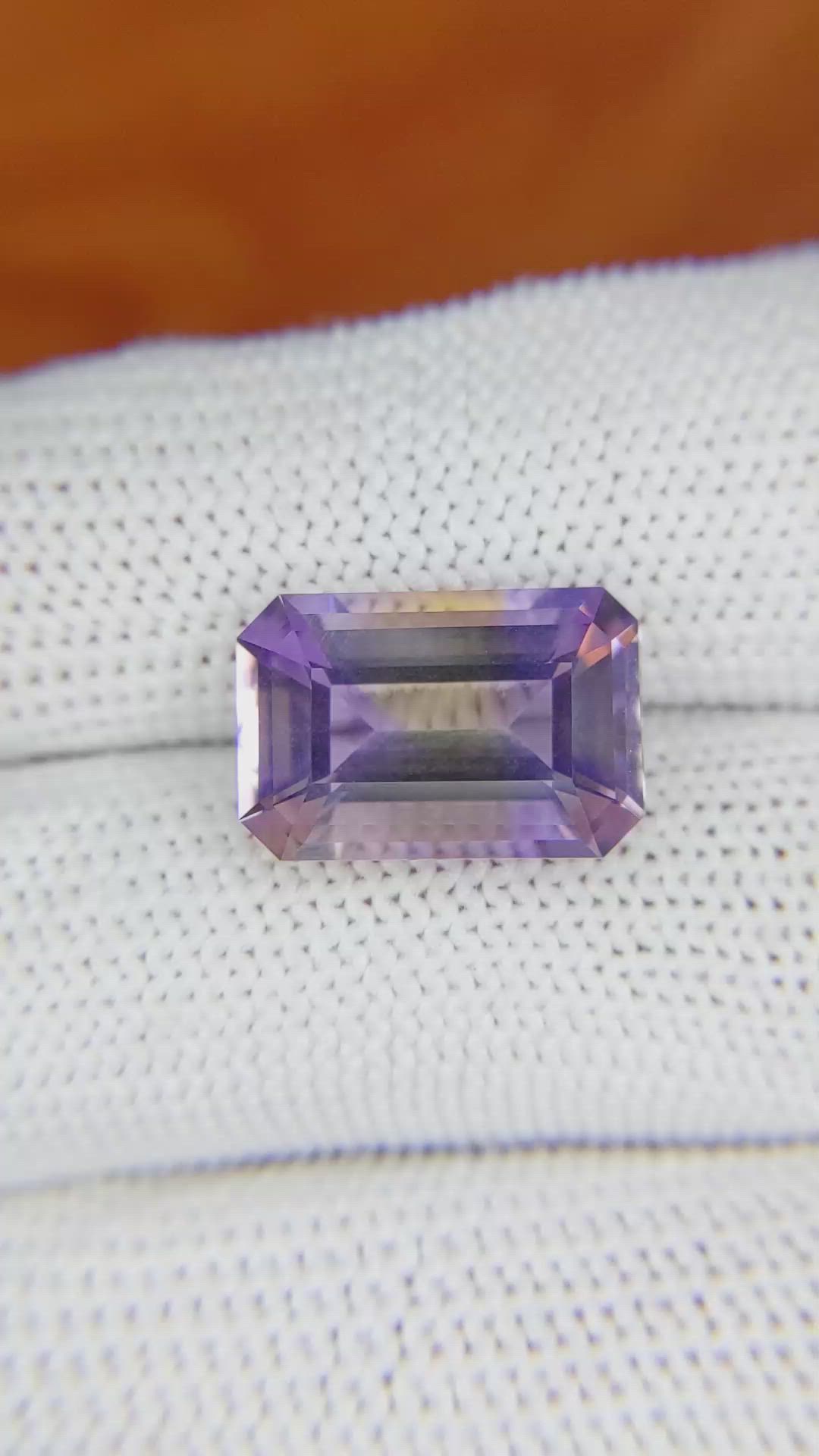 7.10 Ct. Ametrine from Ceylon (Sri Lanka) Size Video