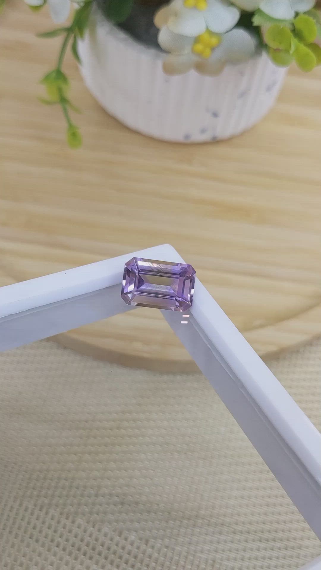 7.10 Ct. Ametrine from Ceylon (Sri Lanka) Size Video