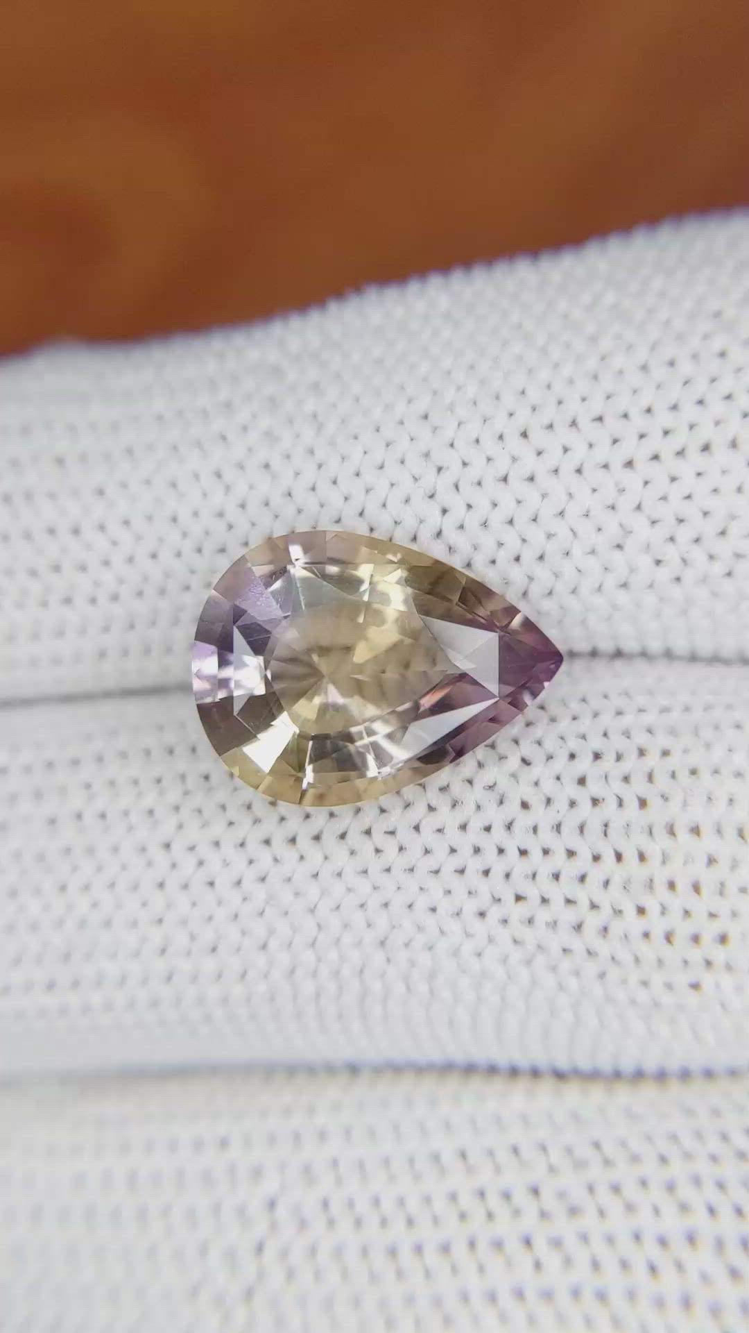 4.98 Ct. Ametrine from Ceylon (Sri Lanka) Size Video