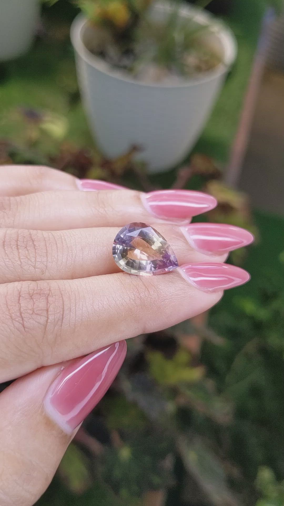 4.98 Ct. Ametrine from Ceylon (Sri Lanka) Size Video