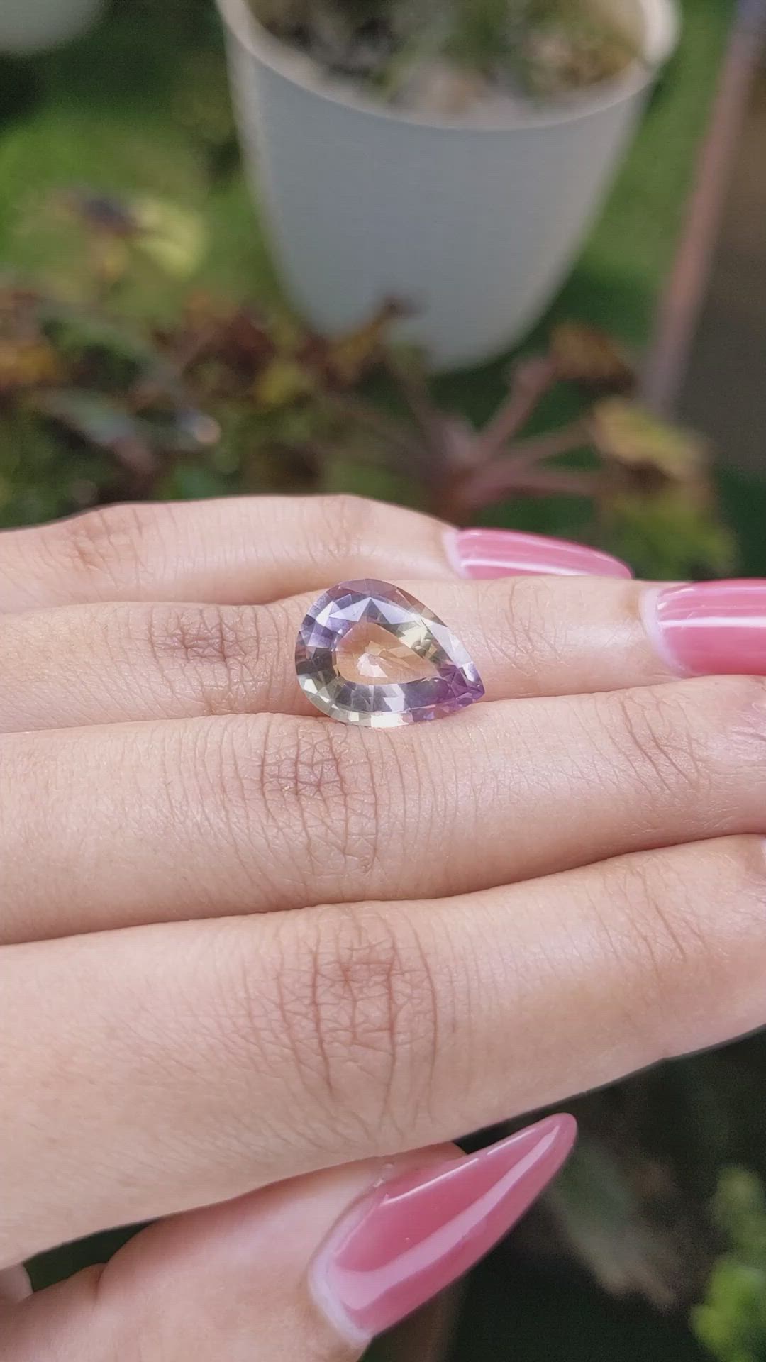 4.98 Ct. Ametrine from Ceylon (Sri Lanka) Size Video