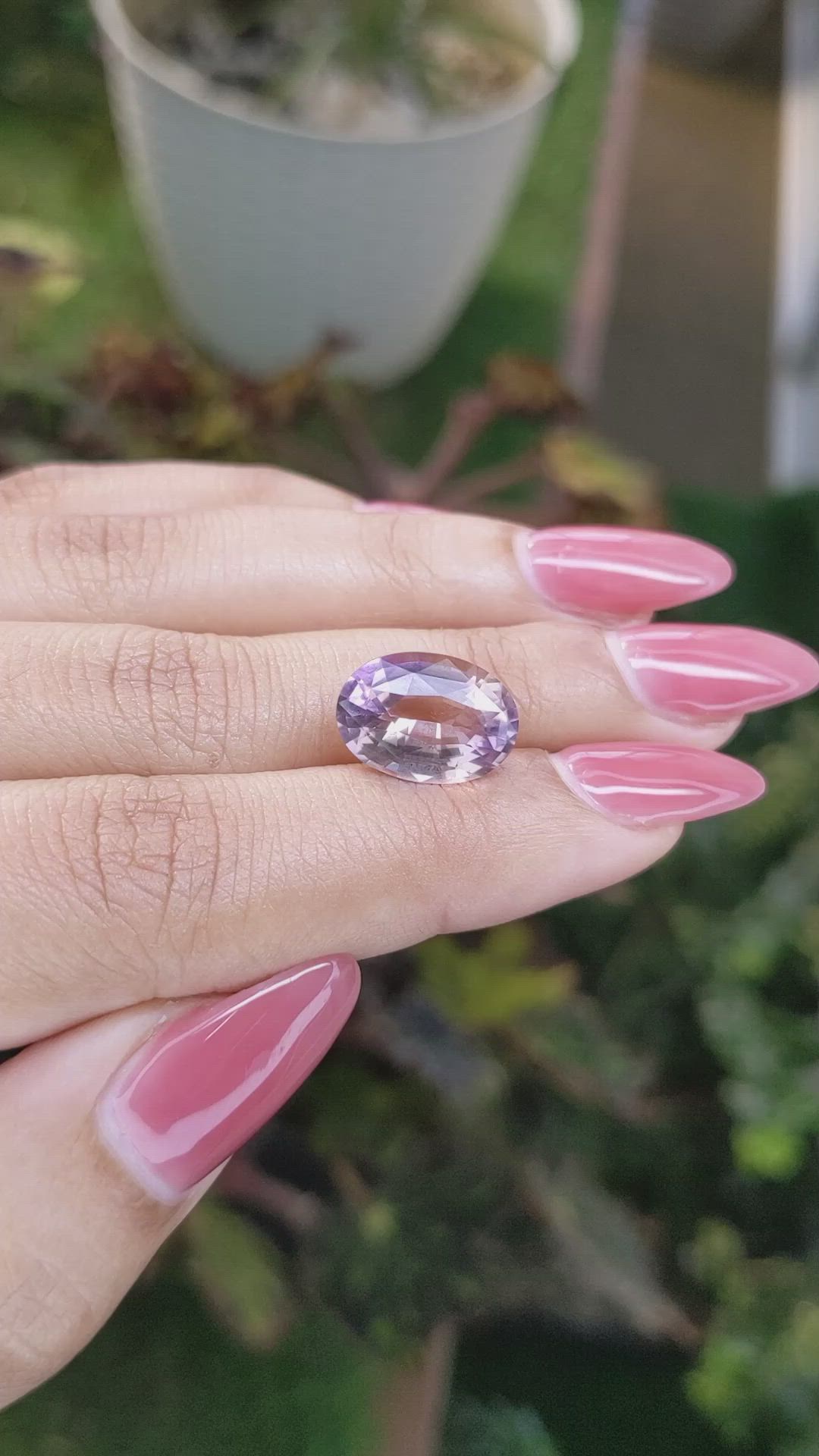 5.06 Ct. Ametrine from Ceylon (Sri Lanka) Size Video